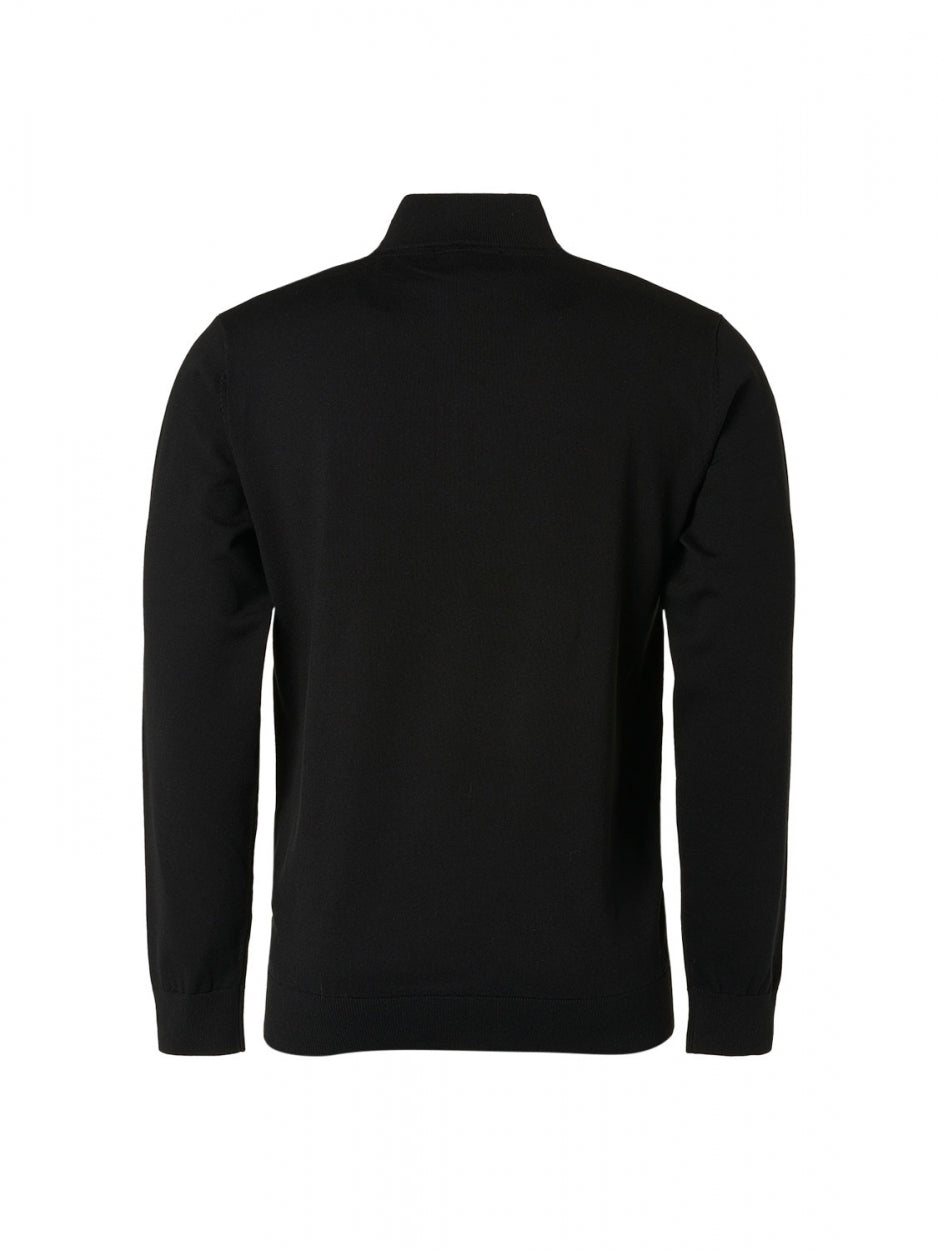 Pullover Half Zip 2 Coloured Melange