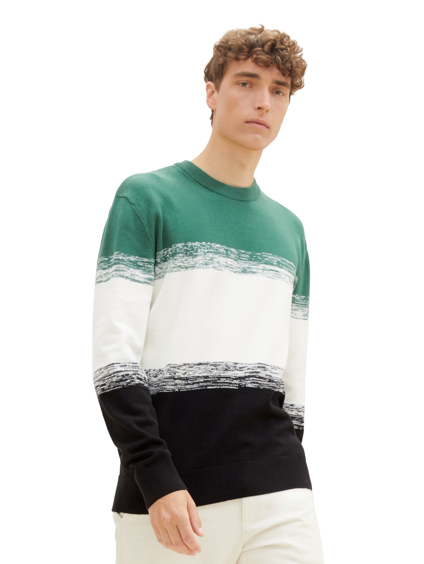 Mehrfarbiger Strickpullover