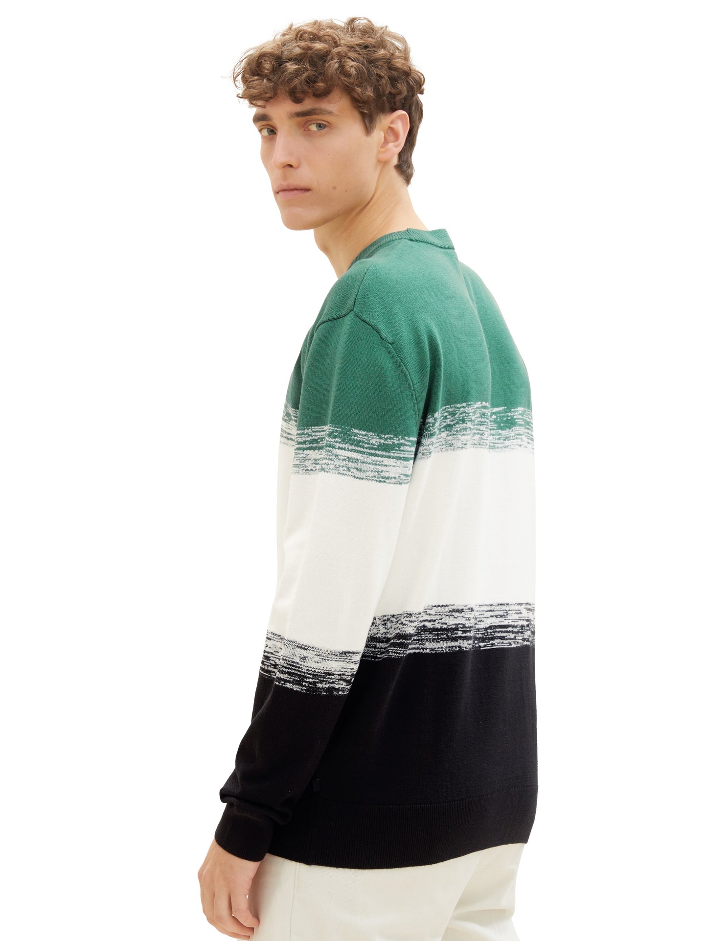 Mehrfarbiger Strickpullover