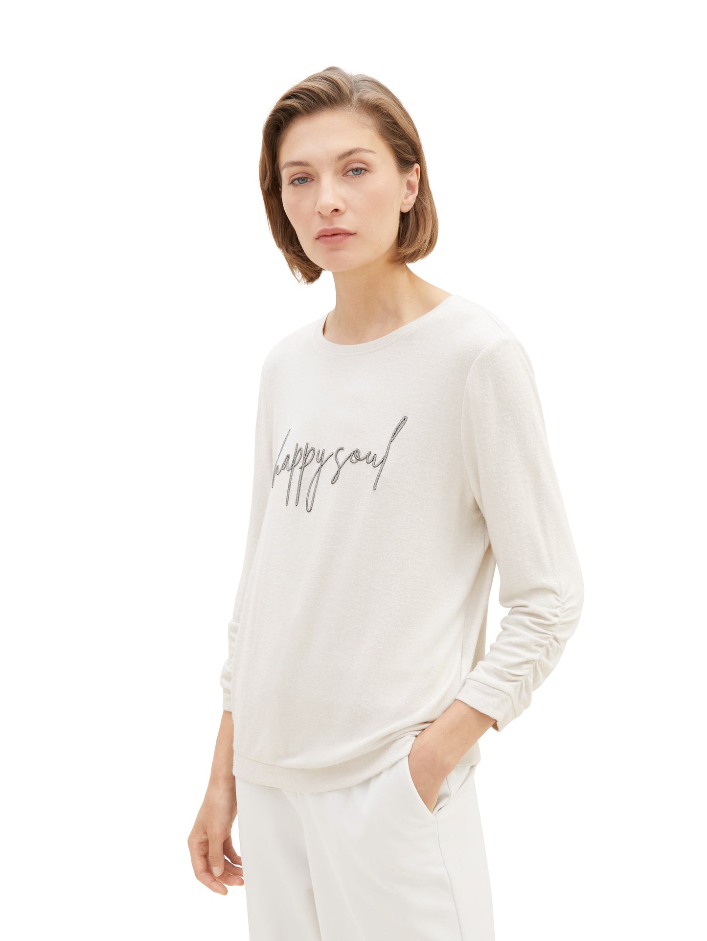 3/4 Arm Shirt in Melange Optik