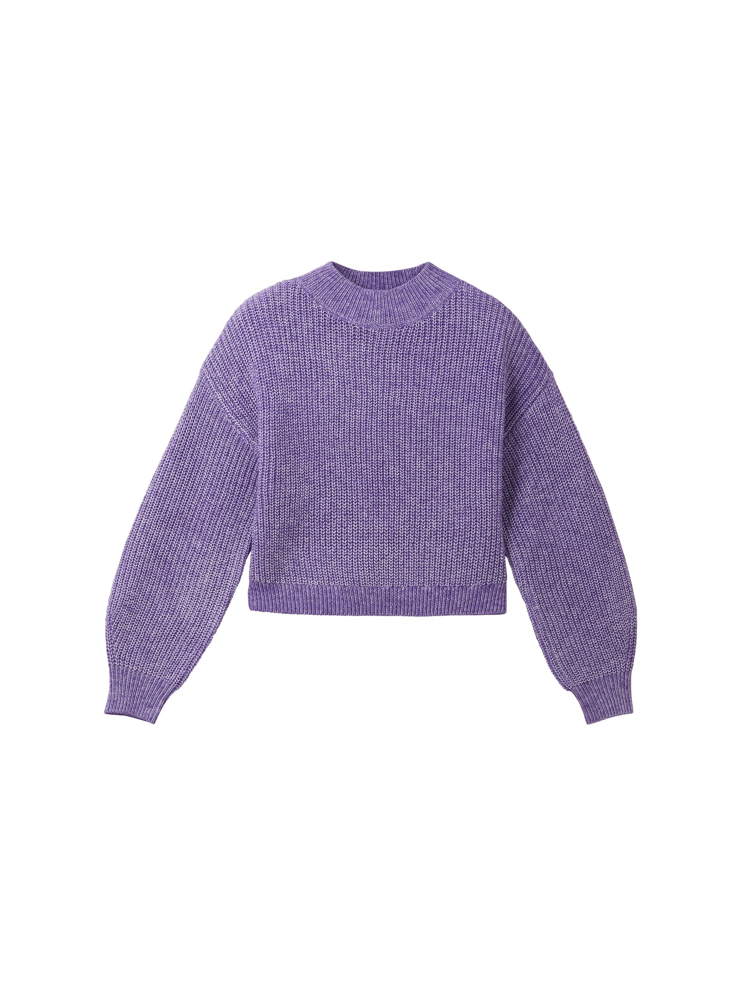 Mehrfarbiger Strickpullover mit recyceltem Polyester
