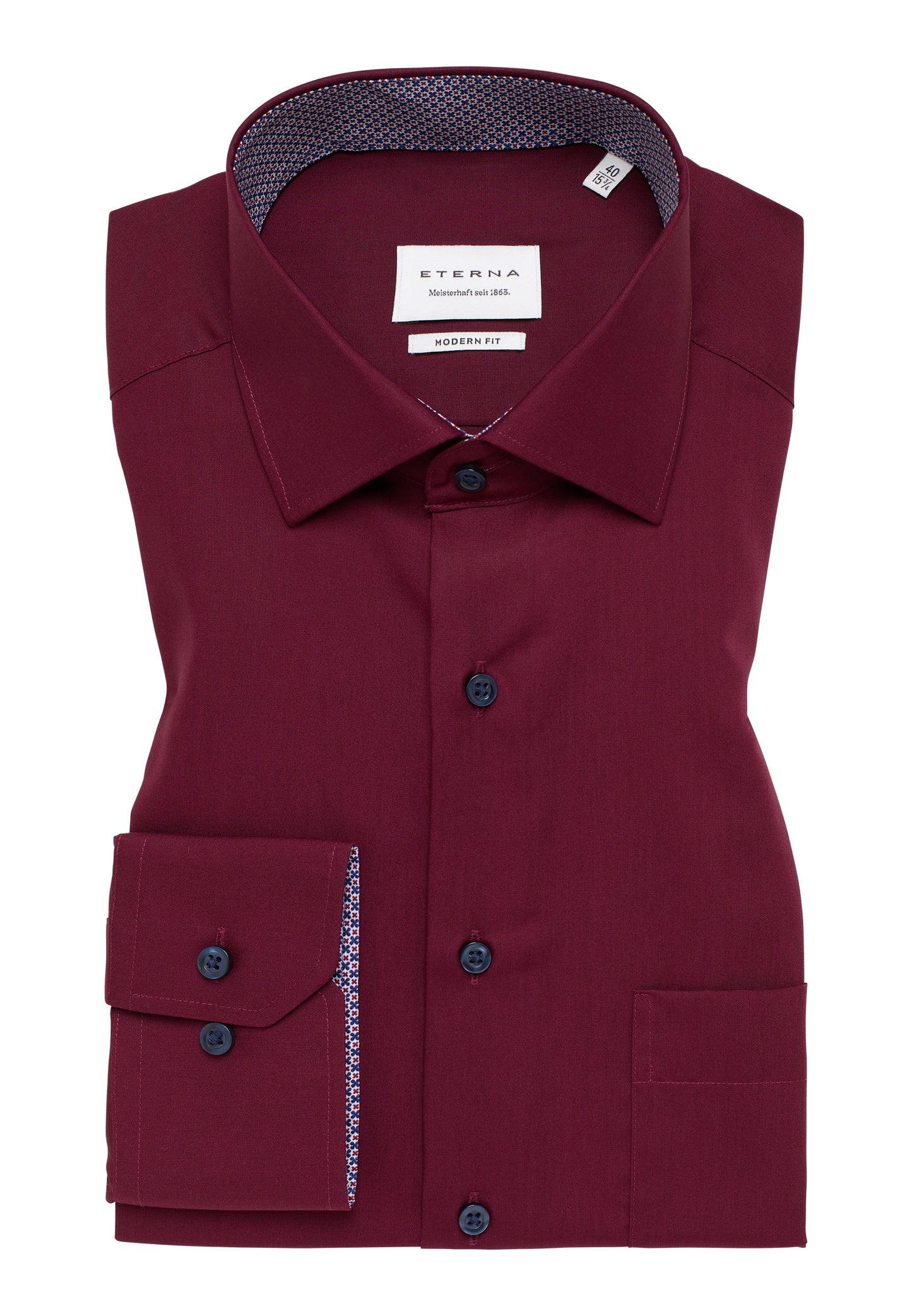 ETERNA Original Shirt Popeline Langarm