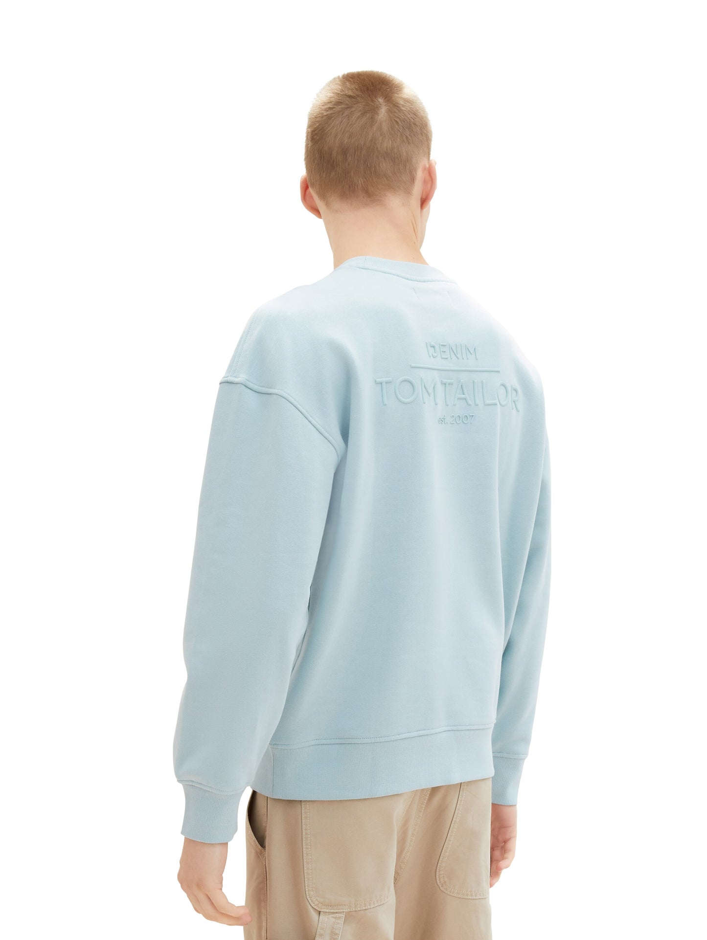 Sweatshirt mit Logo Applikation