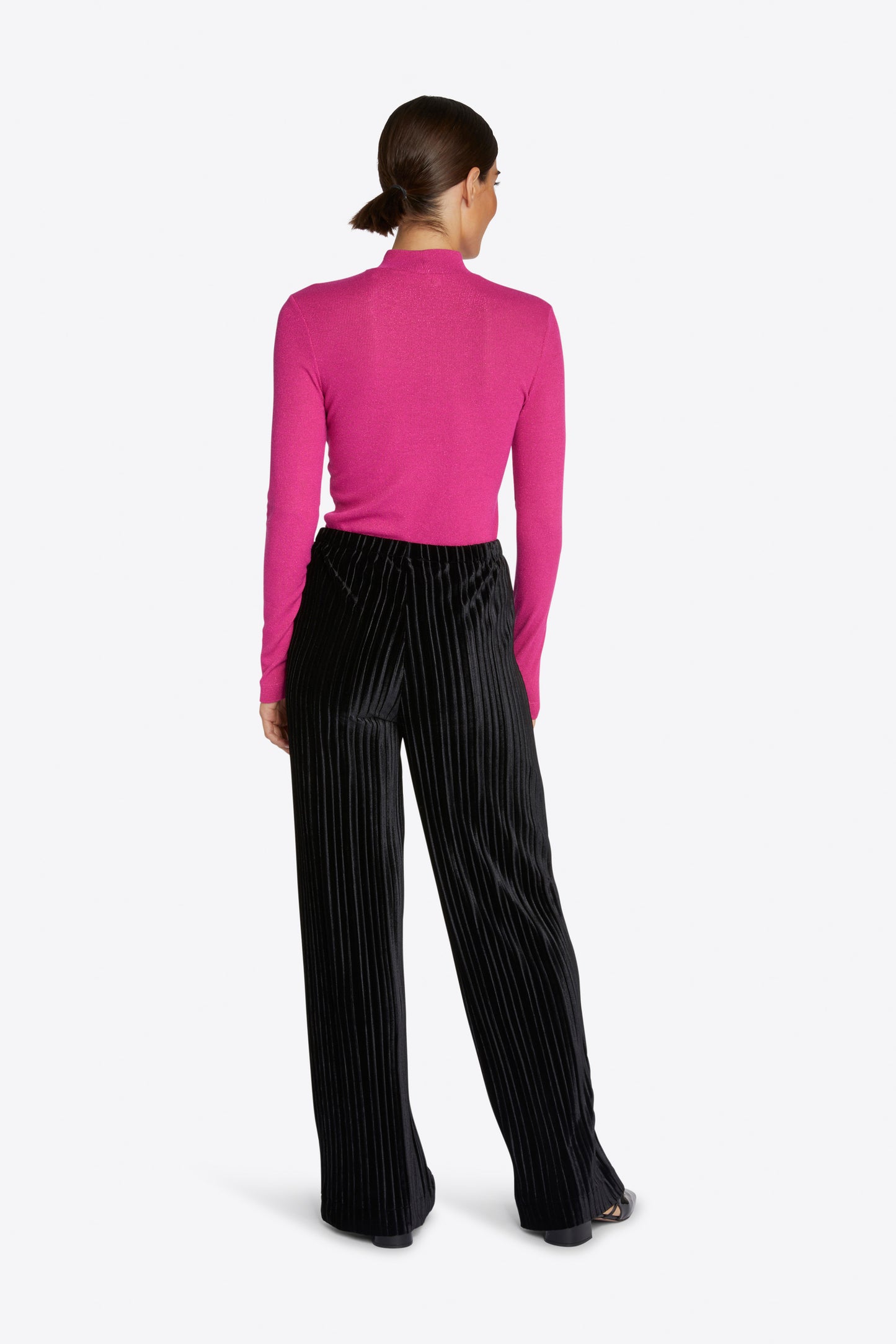 EcoVero Rib Lurex Turtleneck Longsleeve