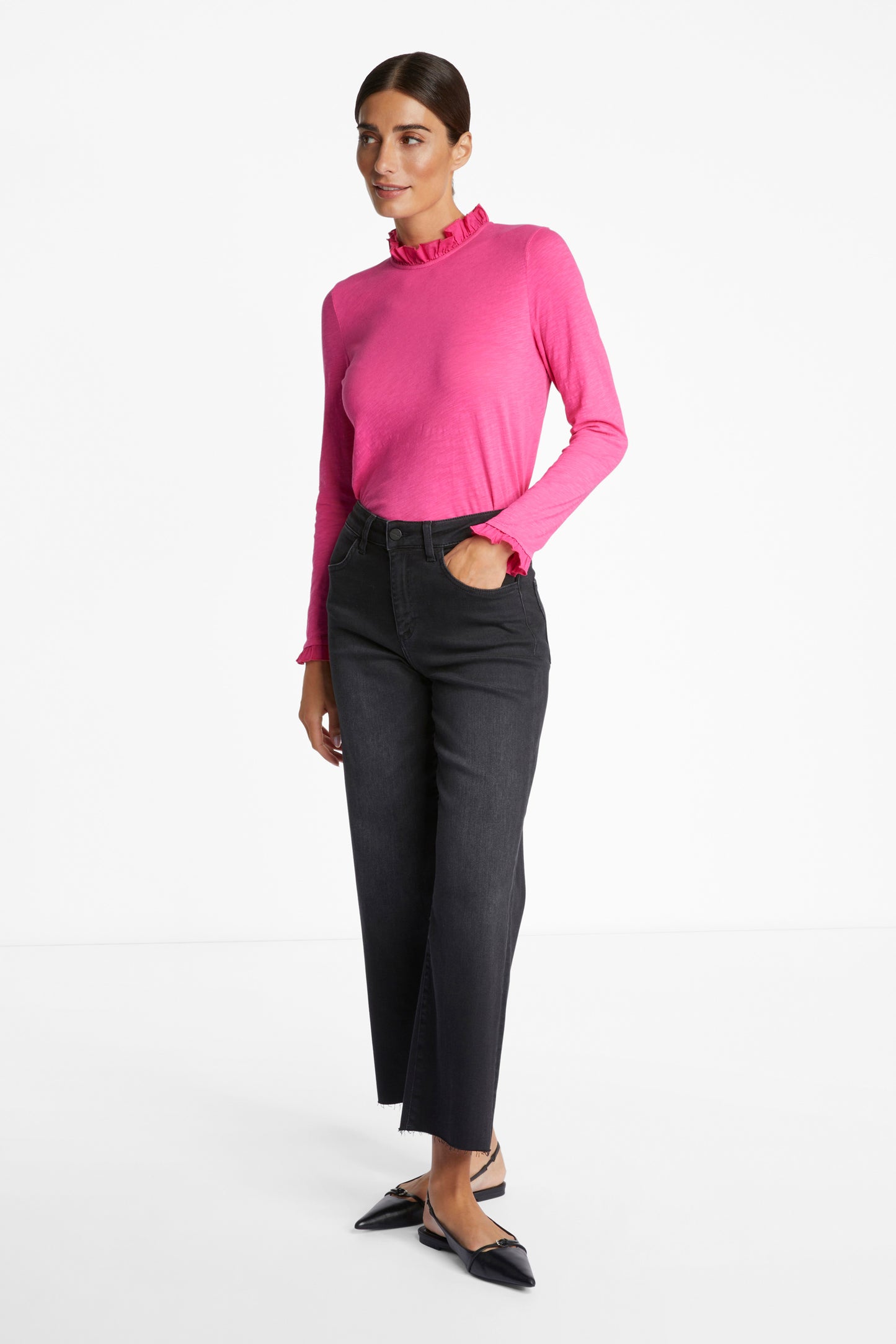 Organic Slub Frill Longsleeve