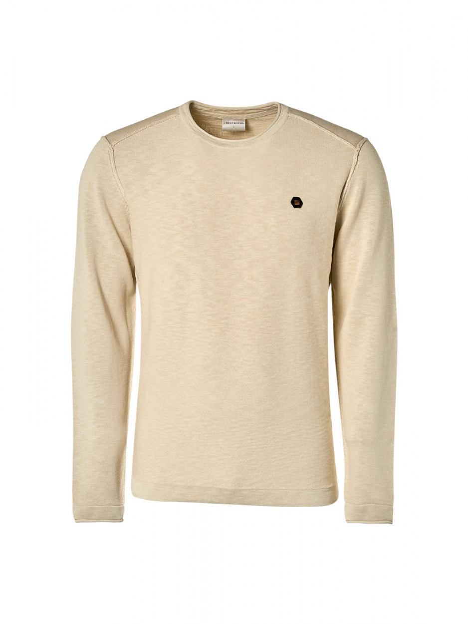 Pullover Crewneck Garment Dyed + Stone Washed