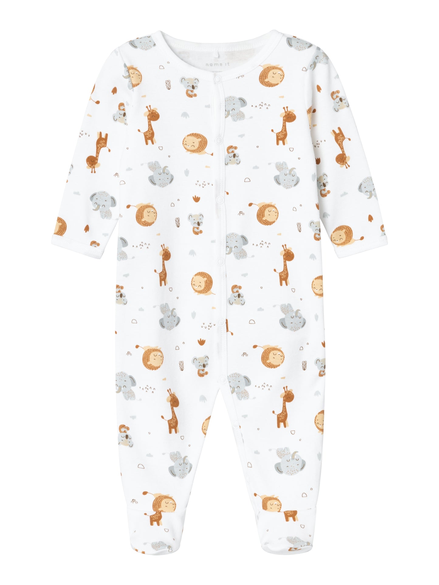 NBNNIGHTSUIT W/F BEIGE ANIMAL
