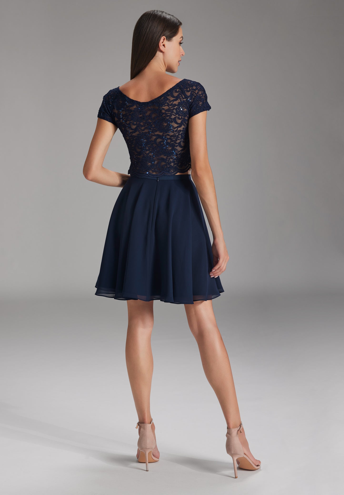 Cropped Top aus Spitze