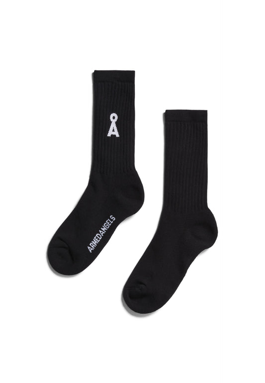 SAAMUS BOLD Accessoires Socken Solid, black