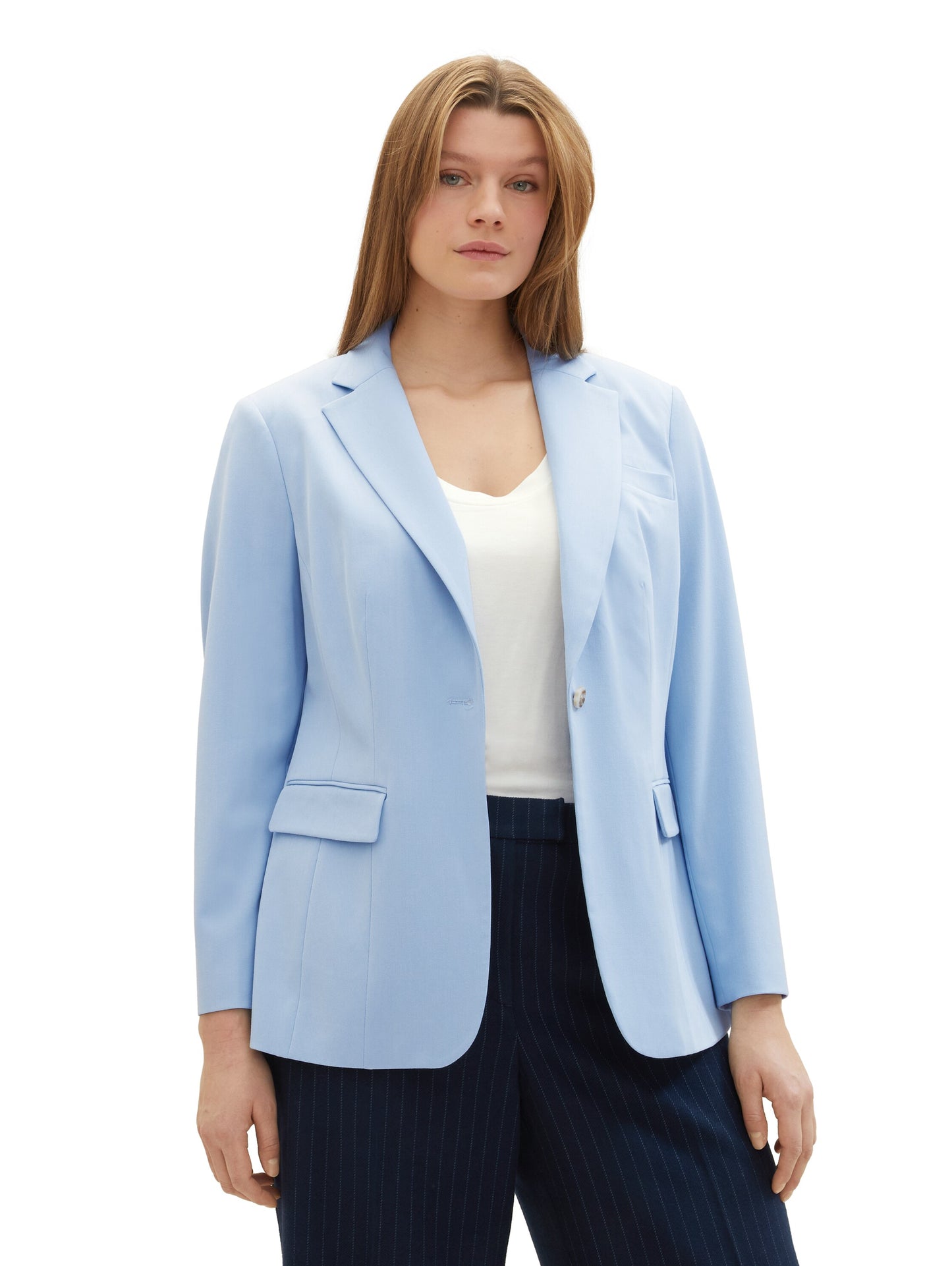 Plus - Blazer mit recyceltem Polyester