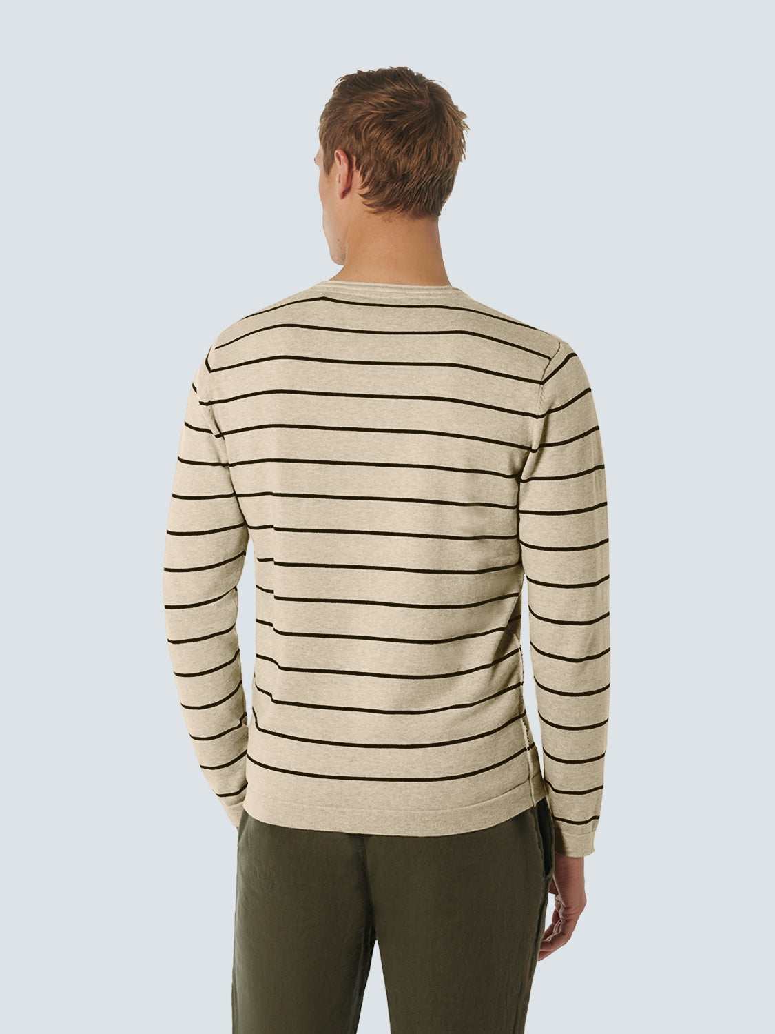 Pullover Crewneck 2 Coloured Stripe