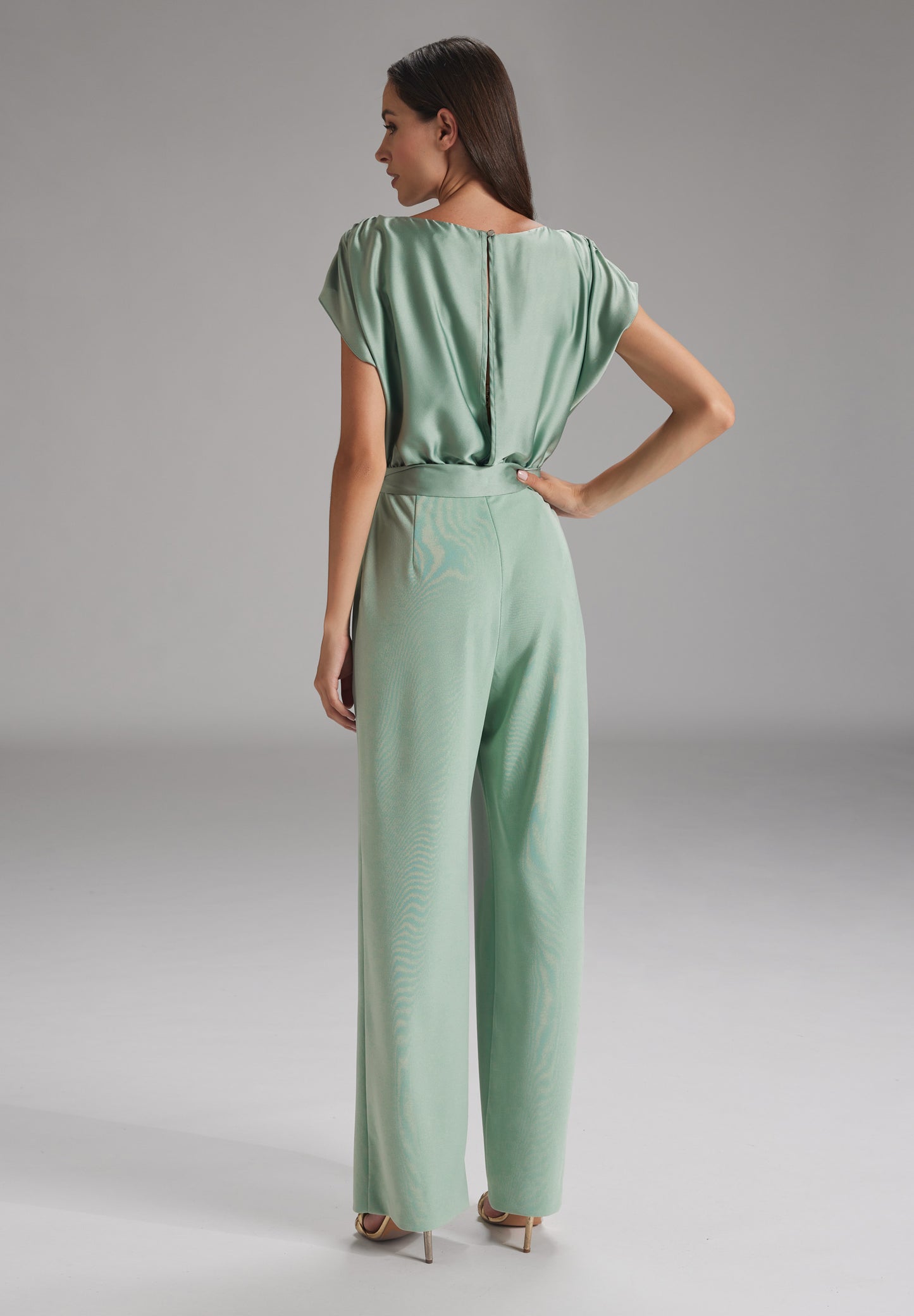 Jumpsuit mit Hose aus Crepe