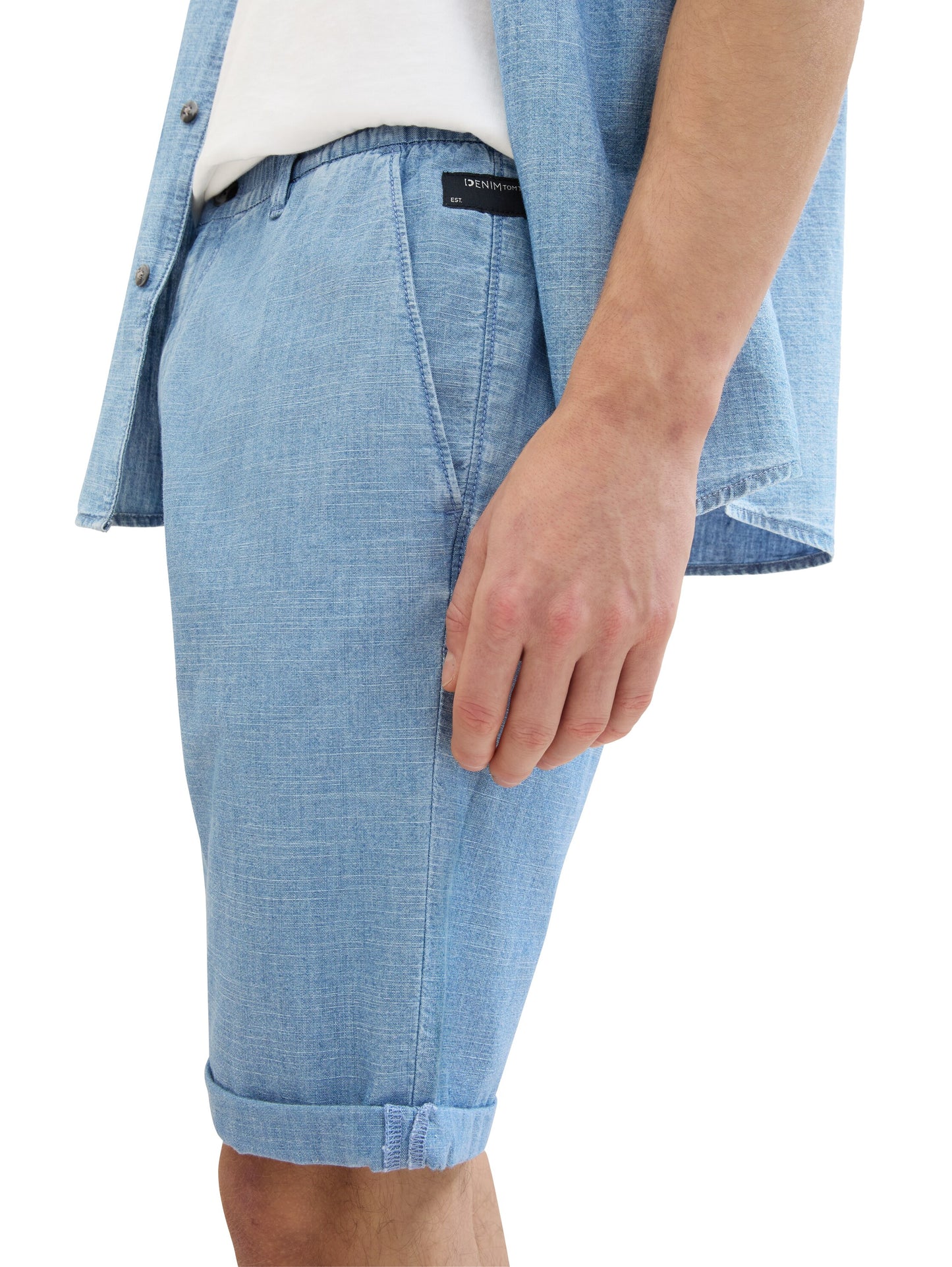 Regular Chambray Shorts