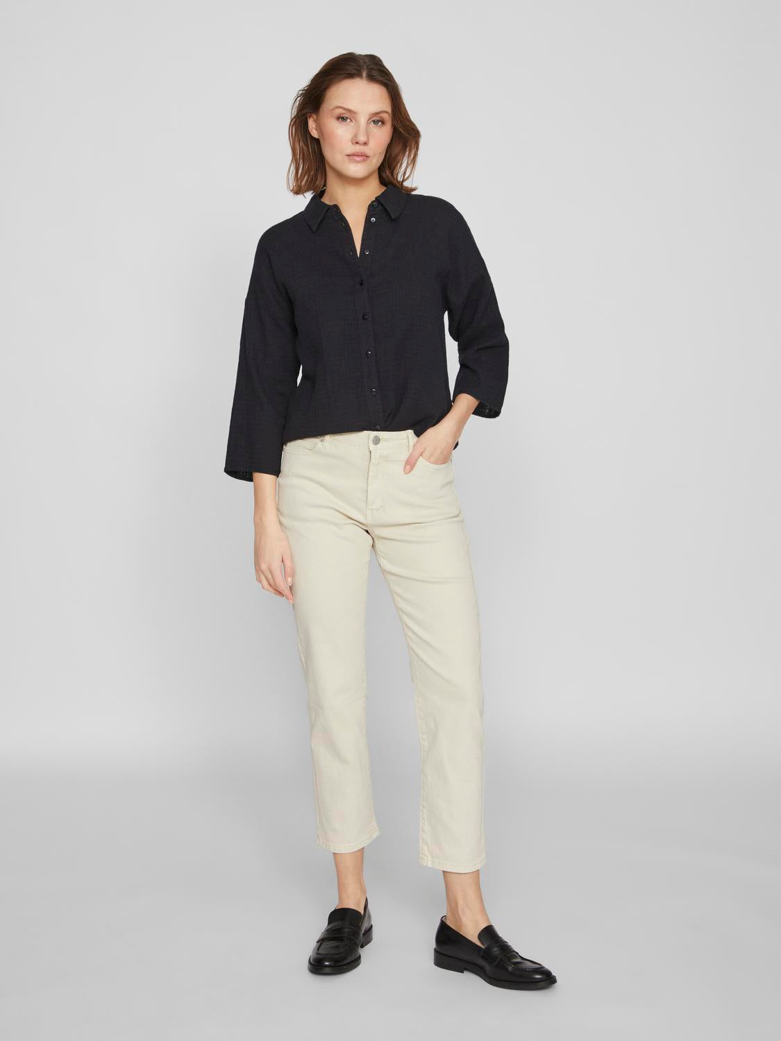 VILANIA BUTTON 3/4 SHIRT - NOOS