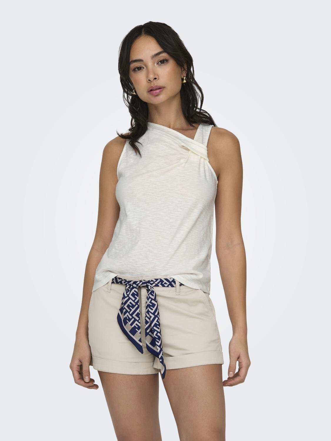 JDYAMY S/L KNOT TANK TOP JRS