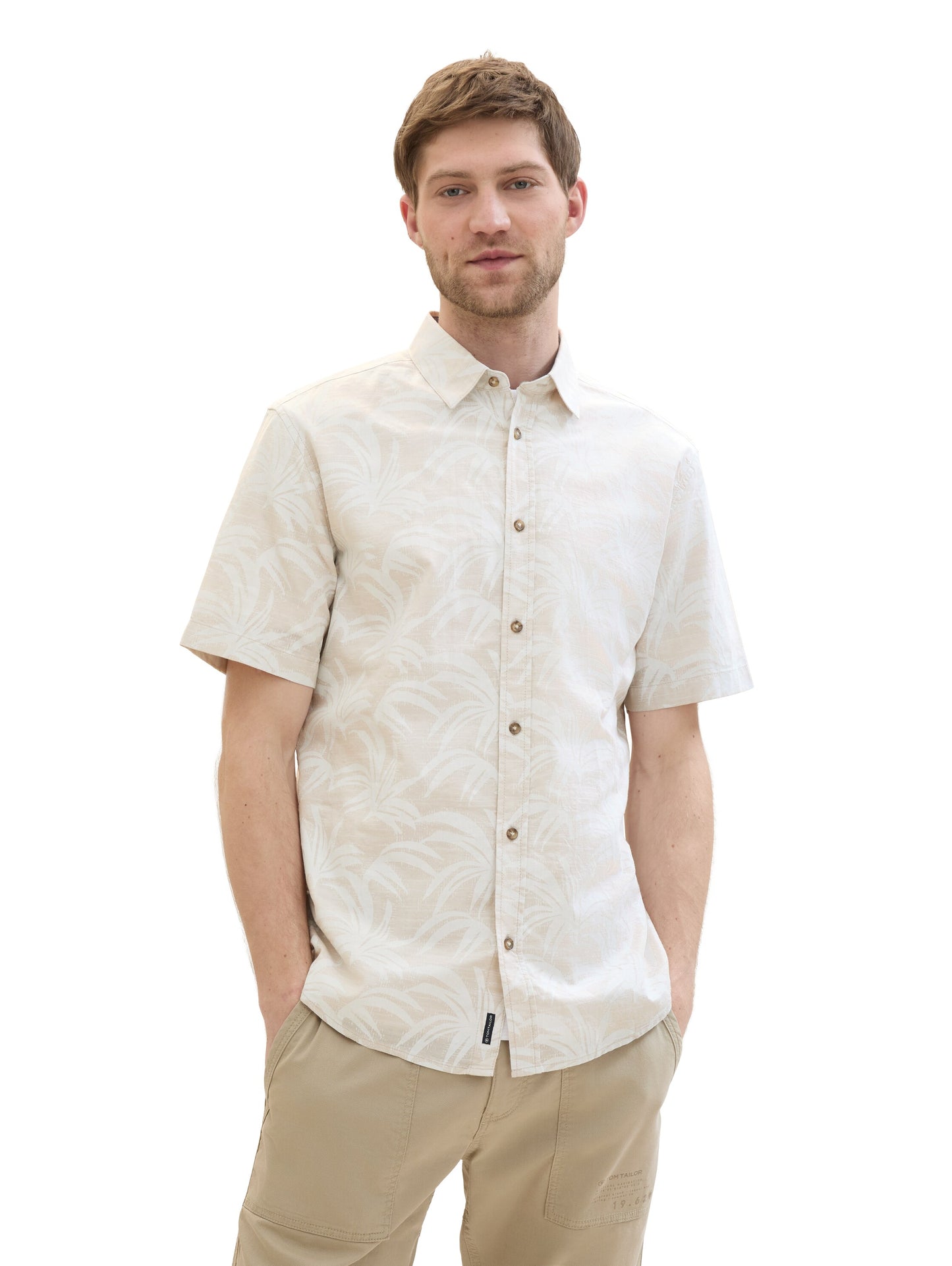 printed slubyarn shirt