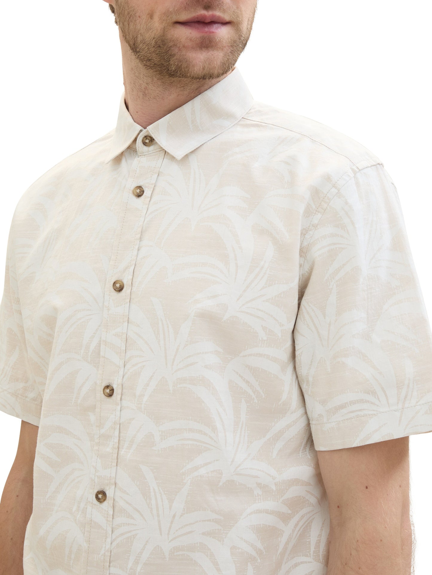 printed slubyarn shirt