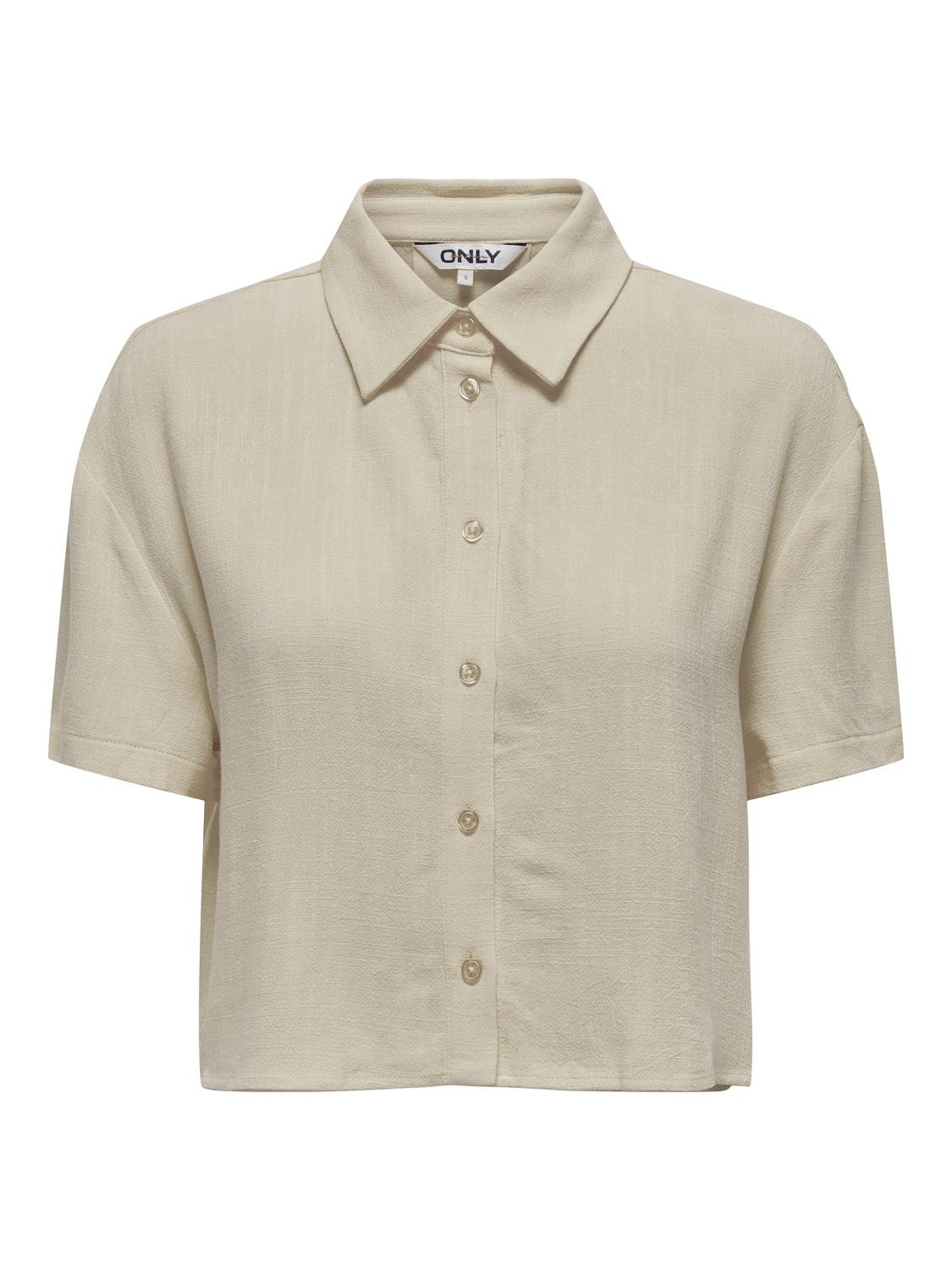 ONLSIESTA S/S BOXY LINEN BL SHIRT PNT