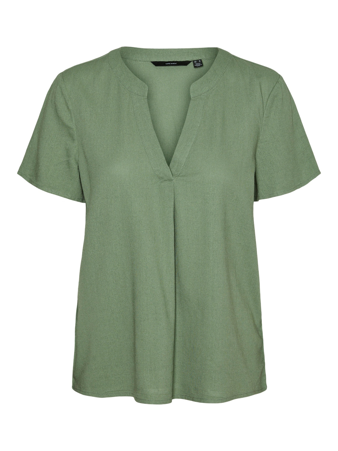 VMMYMILO SS V-NECK TOP WVN GA NOOS