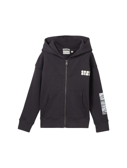 Sweatjacke mit Bio-Baumwolle