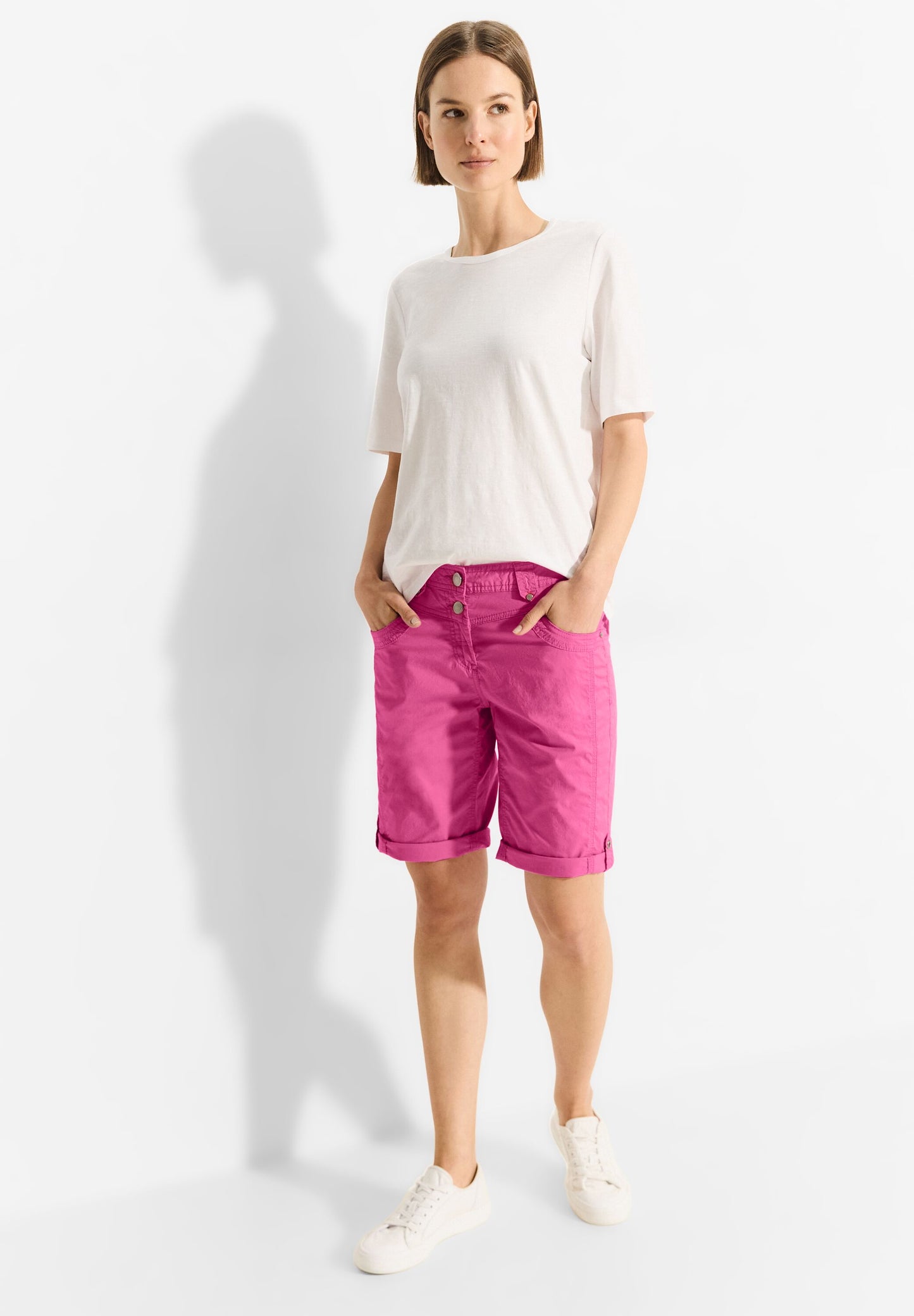 Shorts mit Straight Legs