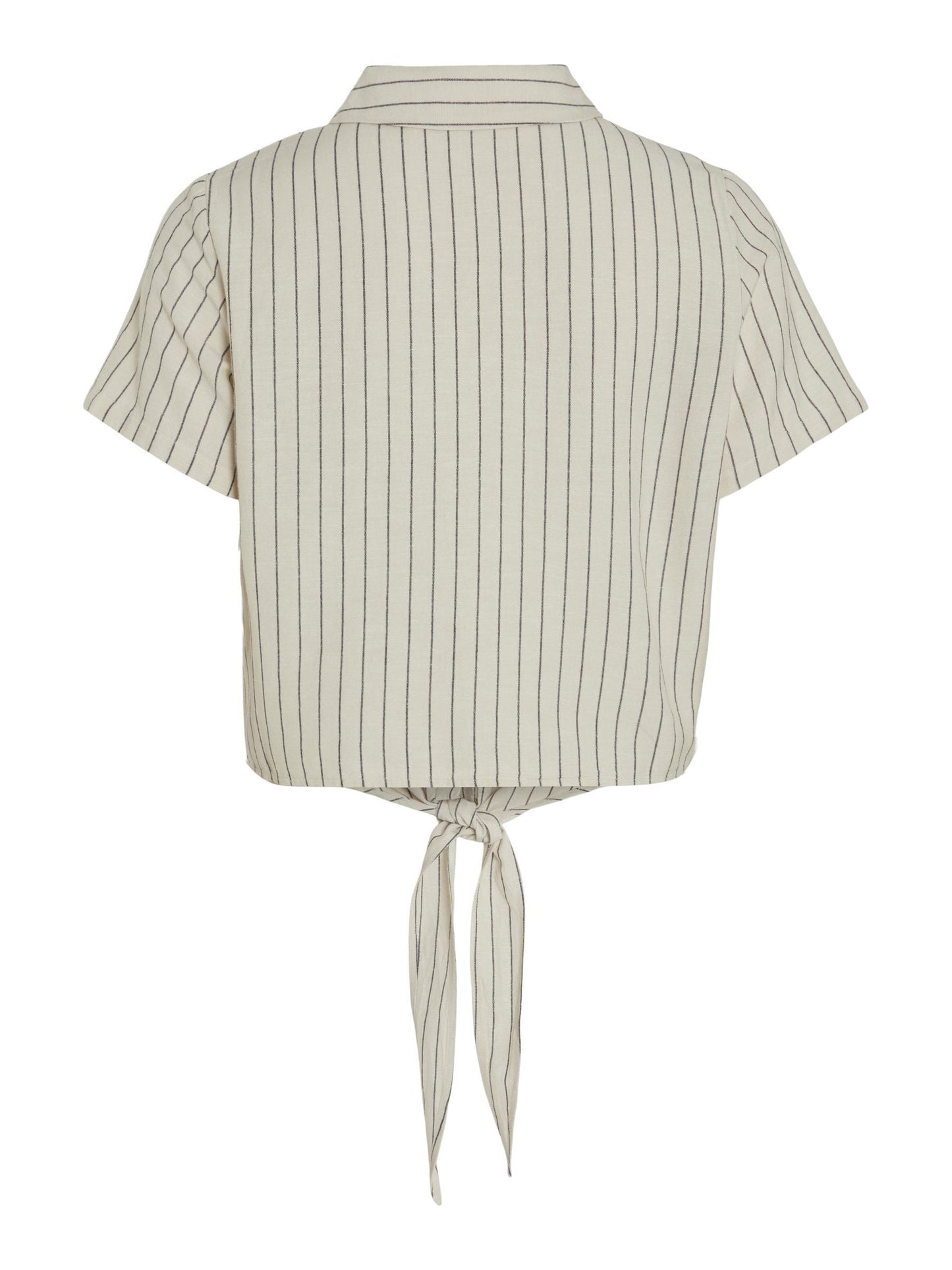 VIPRISILLA STRIPED S/S KNOT SHIRT