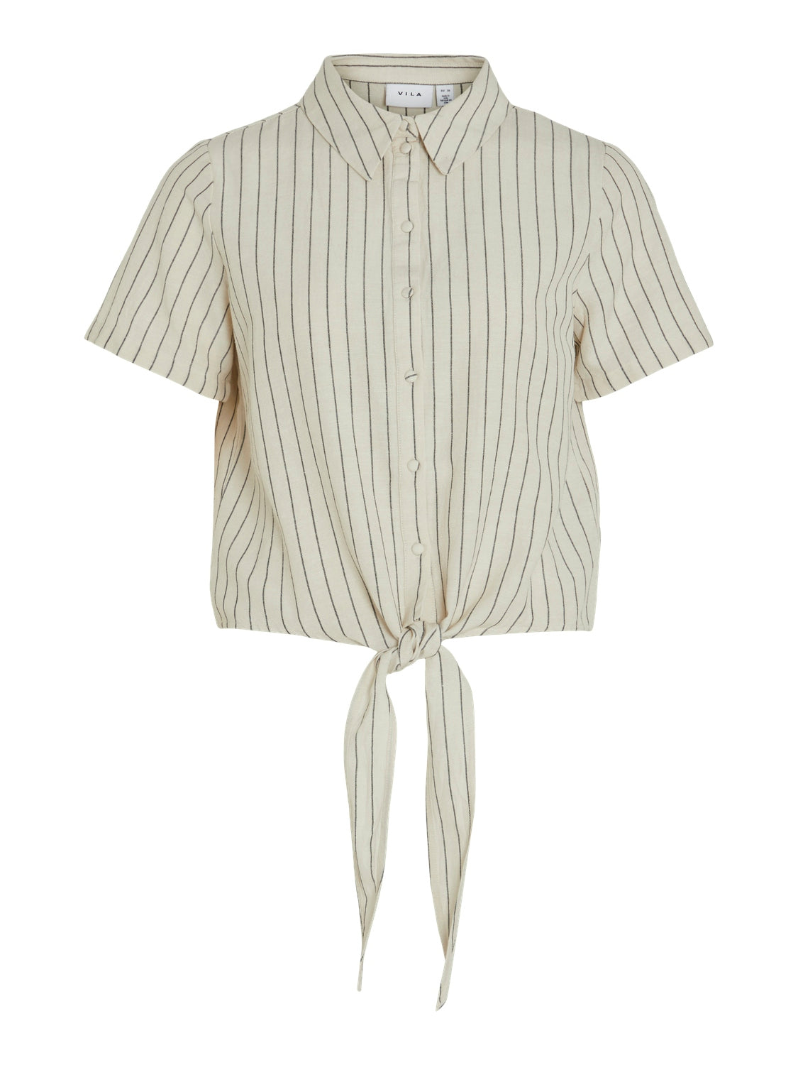 VIPRISILLA STRIPED S/S KNOT SHIRT