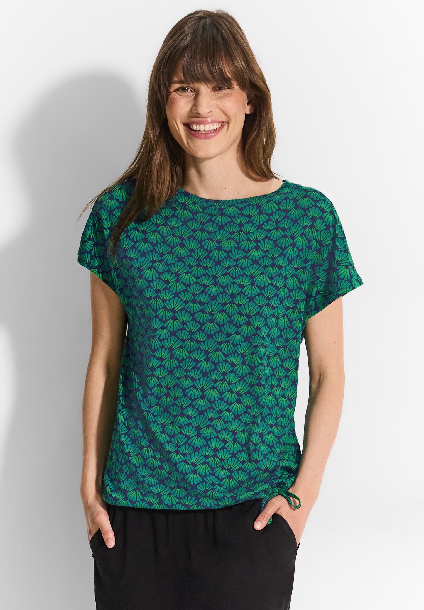 Luftiges T-Shirt mit Print