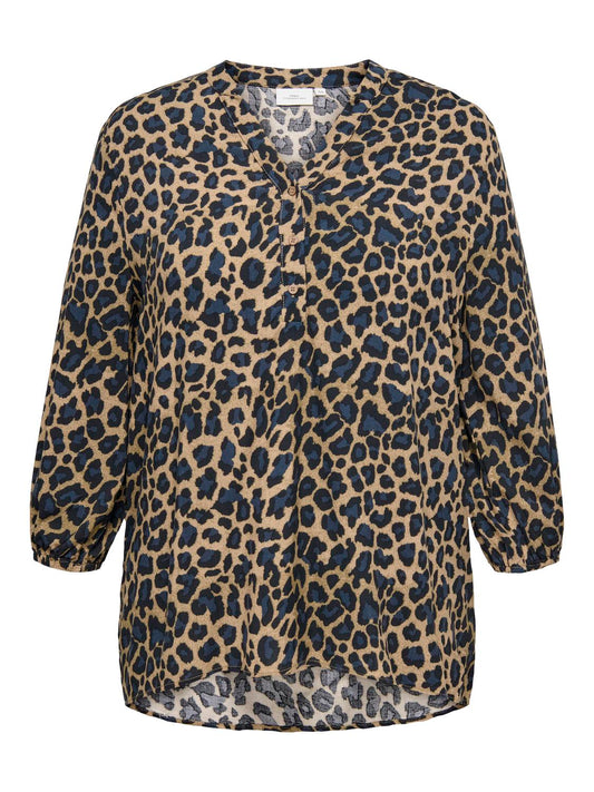 CARBABOOST LIFE 3/4 SLEEVE BLOUSE AOP