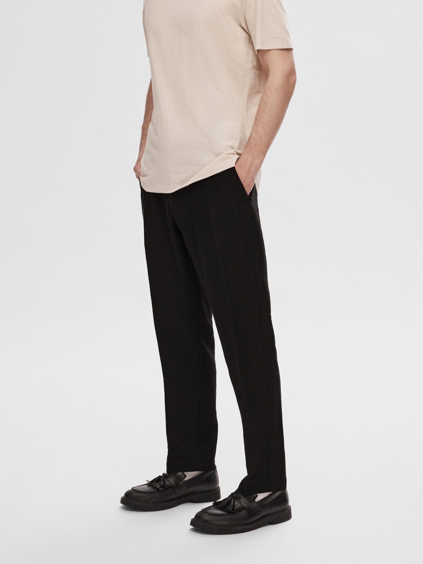 SLH196-STRAIGHT MADS LINEN PANT NOOS