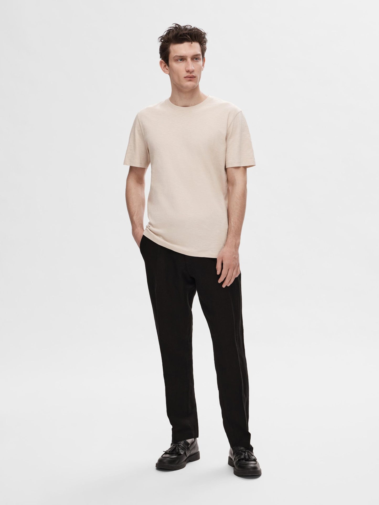 SLH196-STRAIGHT MADS LINEN PANT NOOS