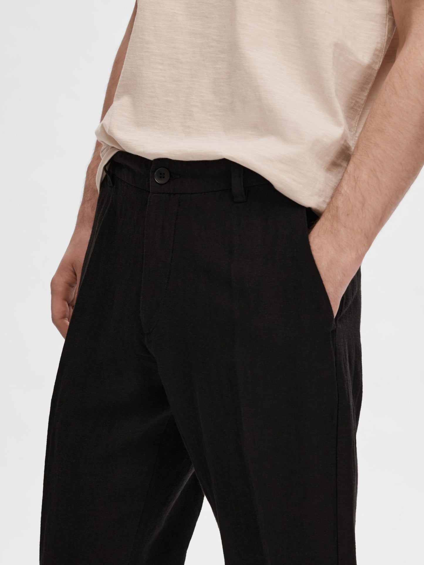 SLH196-STRAIGHT MADS LINEN PANT NOOS