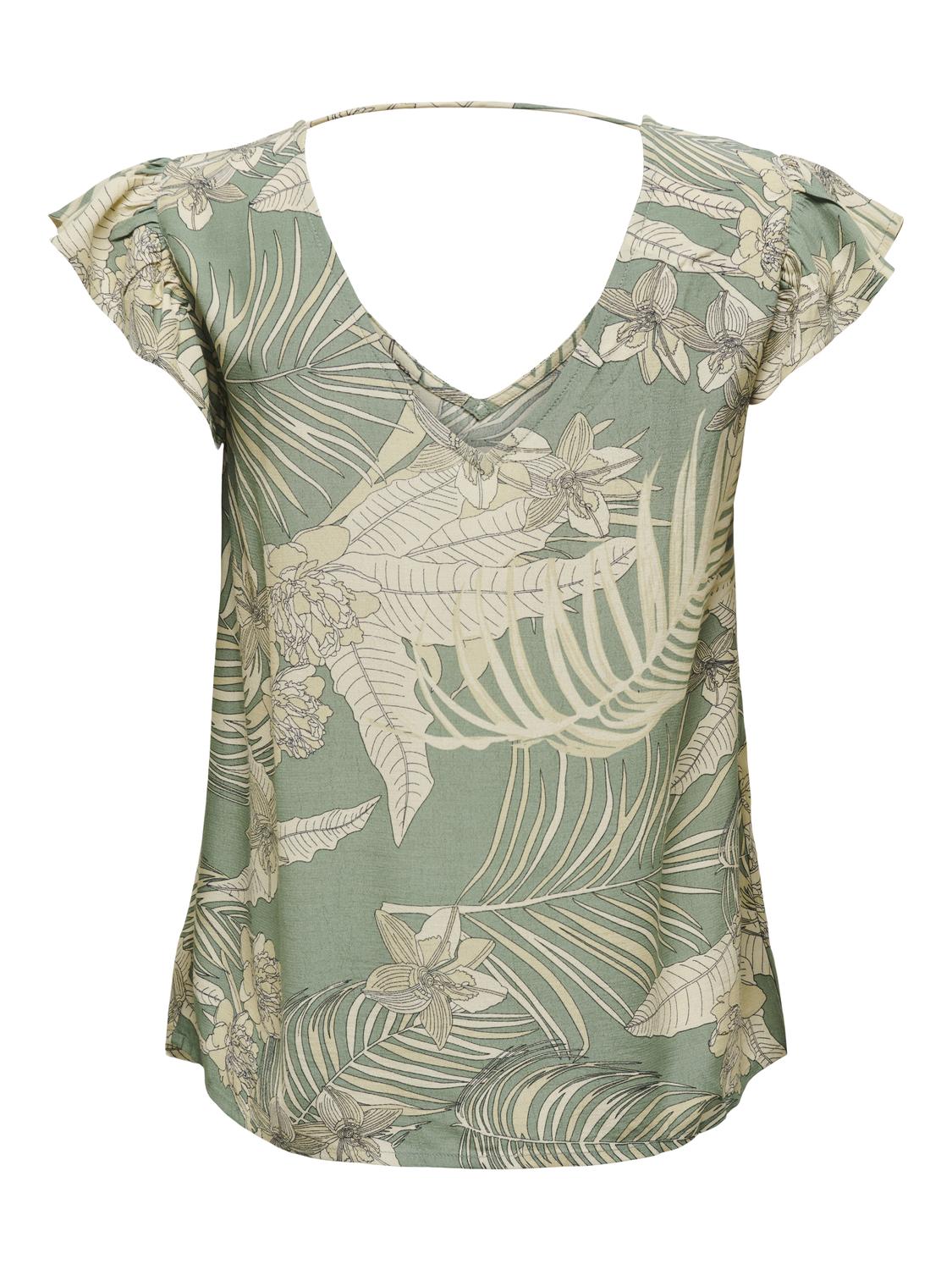 ONLPALINA LIFE SS V-NECK TOP PTM