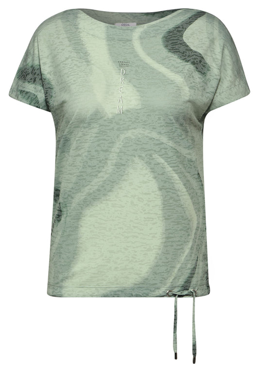 T-Shirt mit Burnout Look