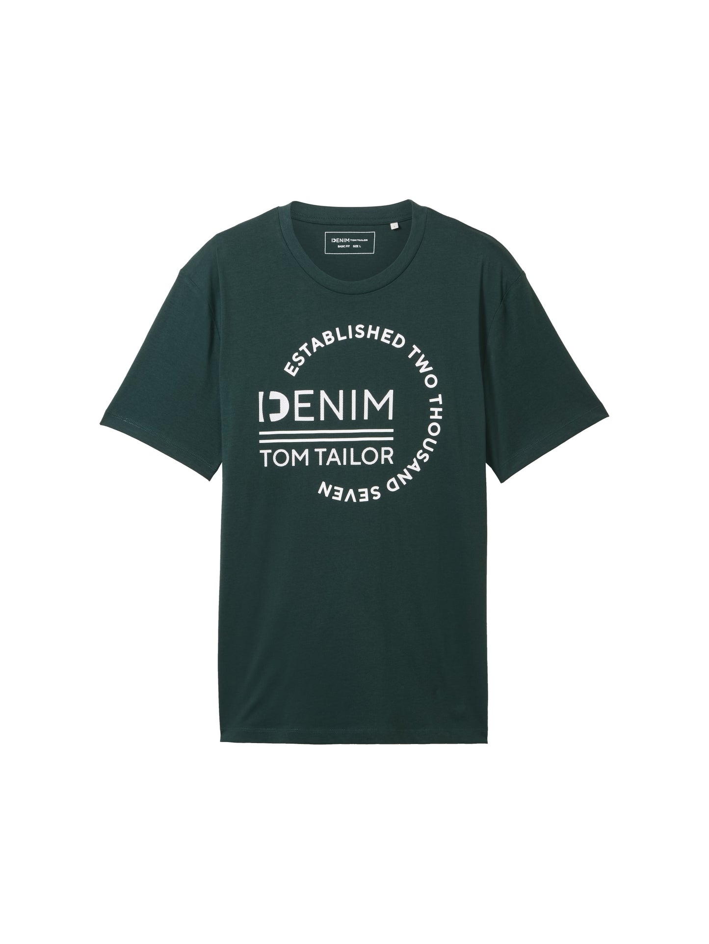 Basic T-Shirt mit Logo Print