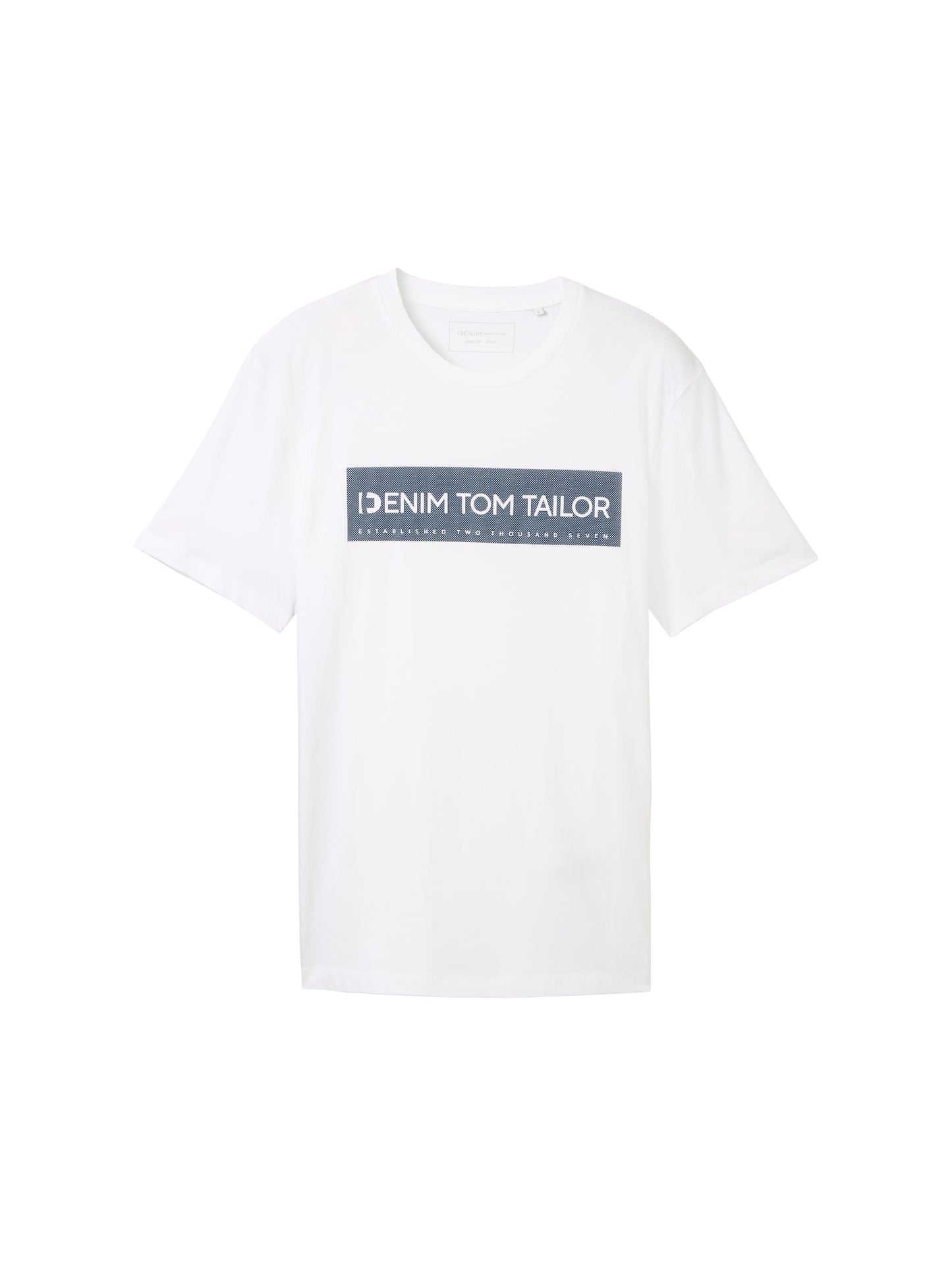 Basic T-Shirt mit Logo Print