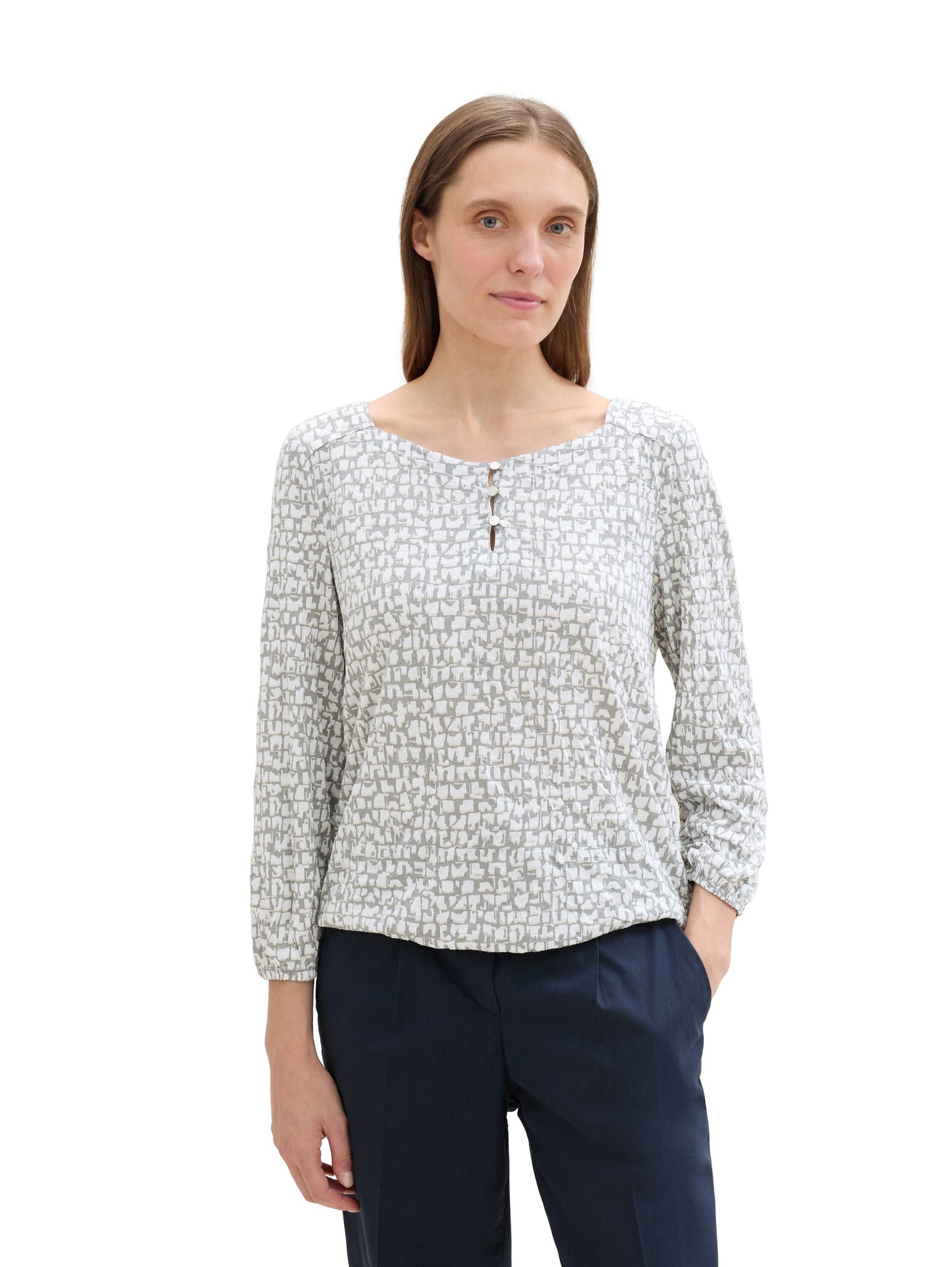 3/4 Arm Shirt in Knitteroptik