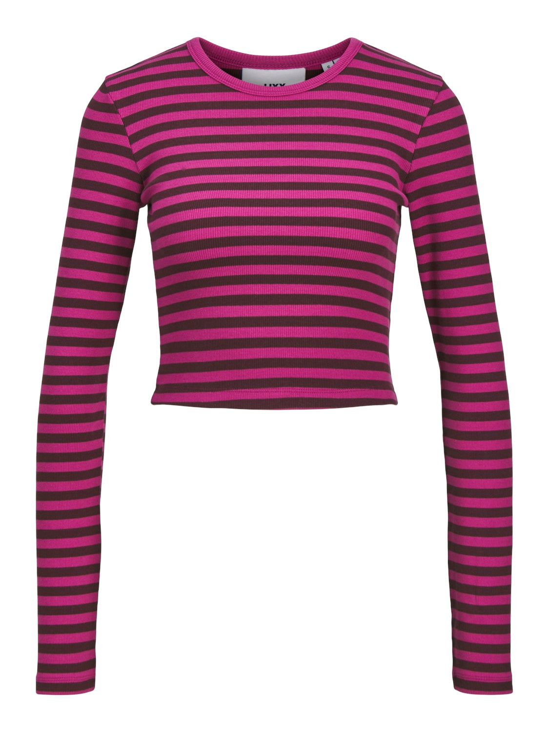 JXFELINE STR LS STRIPE RIB TEE JRS NOOS