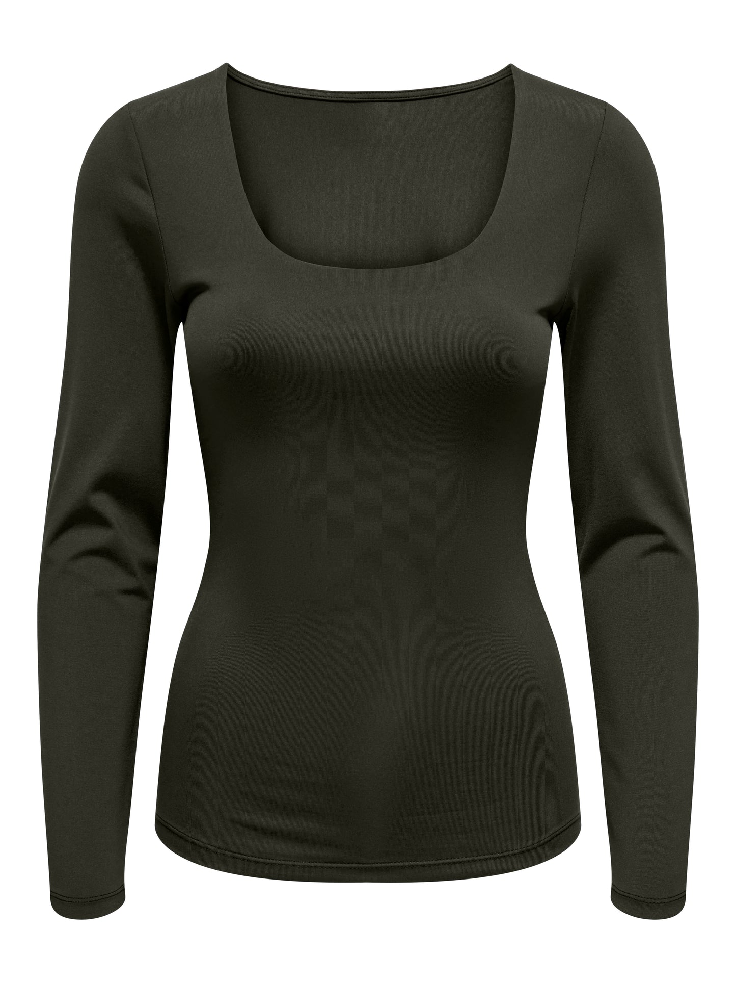 ONLEA L/S 2-WAY DEEP NECK TOP JRS NOOS