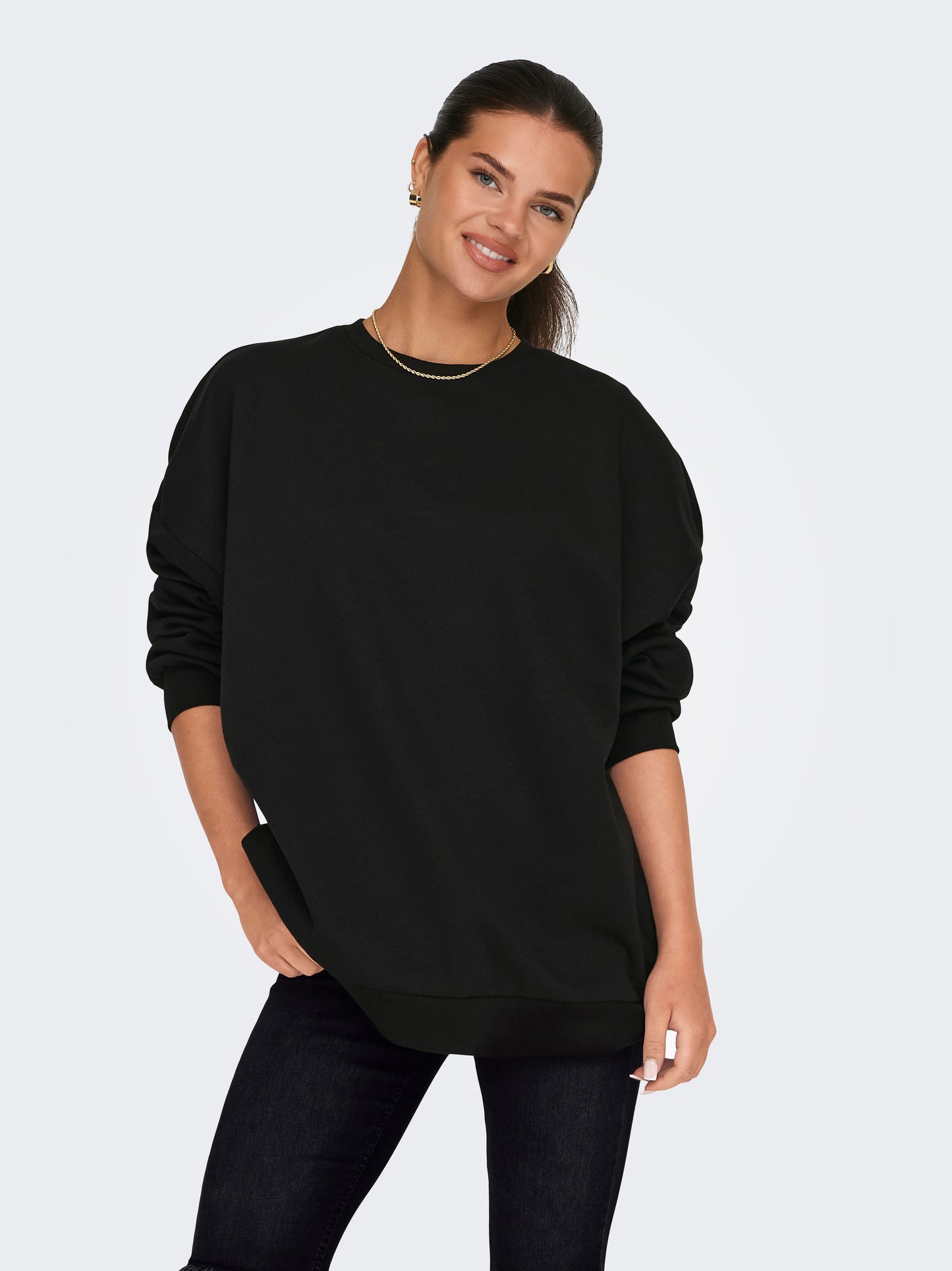 ONLDAZE L/S OVERSIZE O-NECK SWT