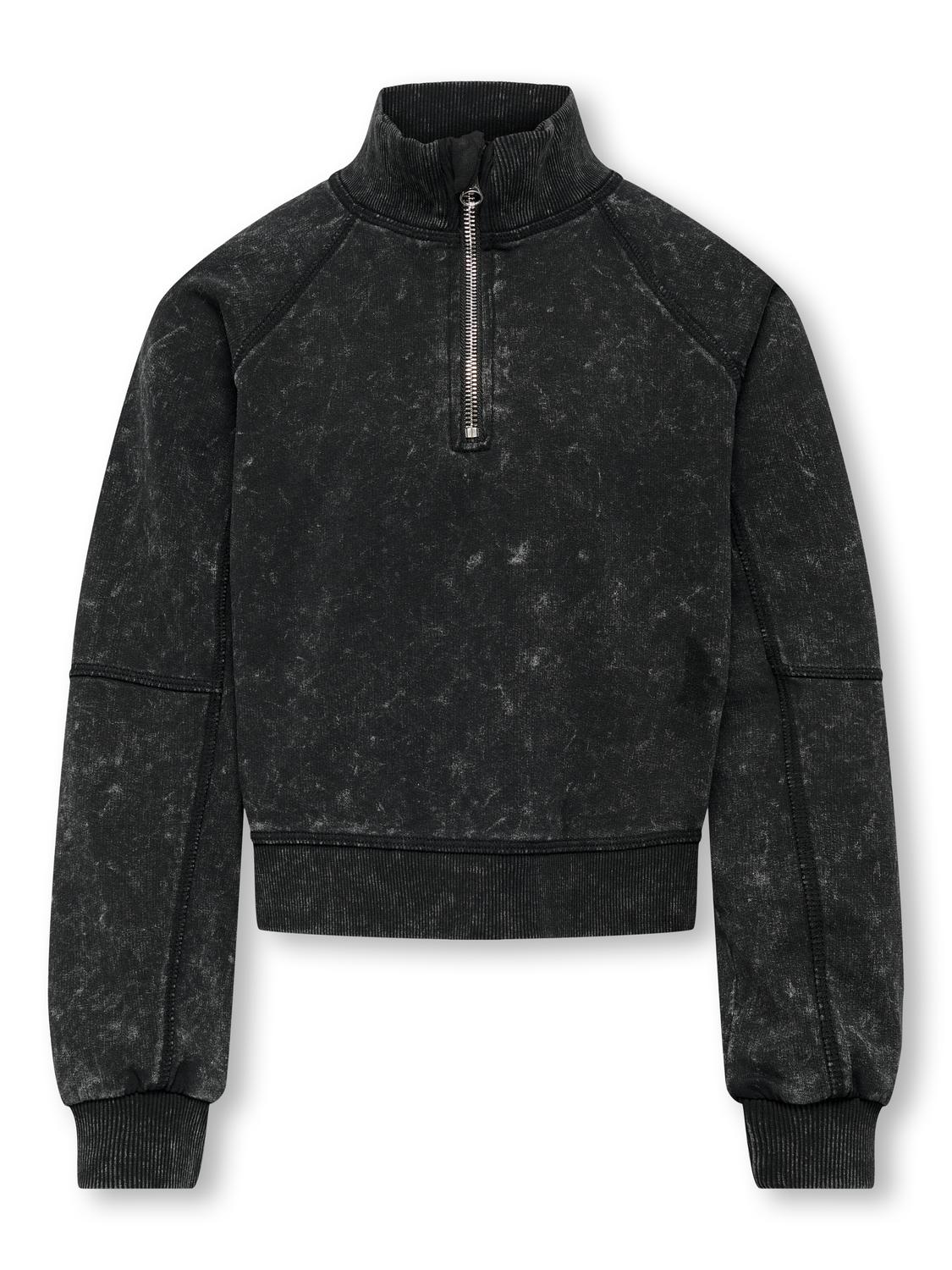 KOGDONNA L/S HALF ZIP WASHED UB SWT