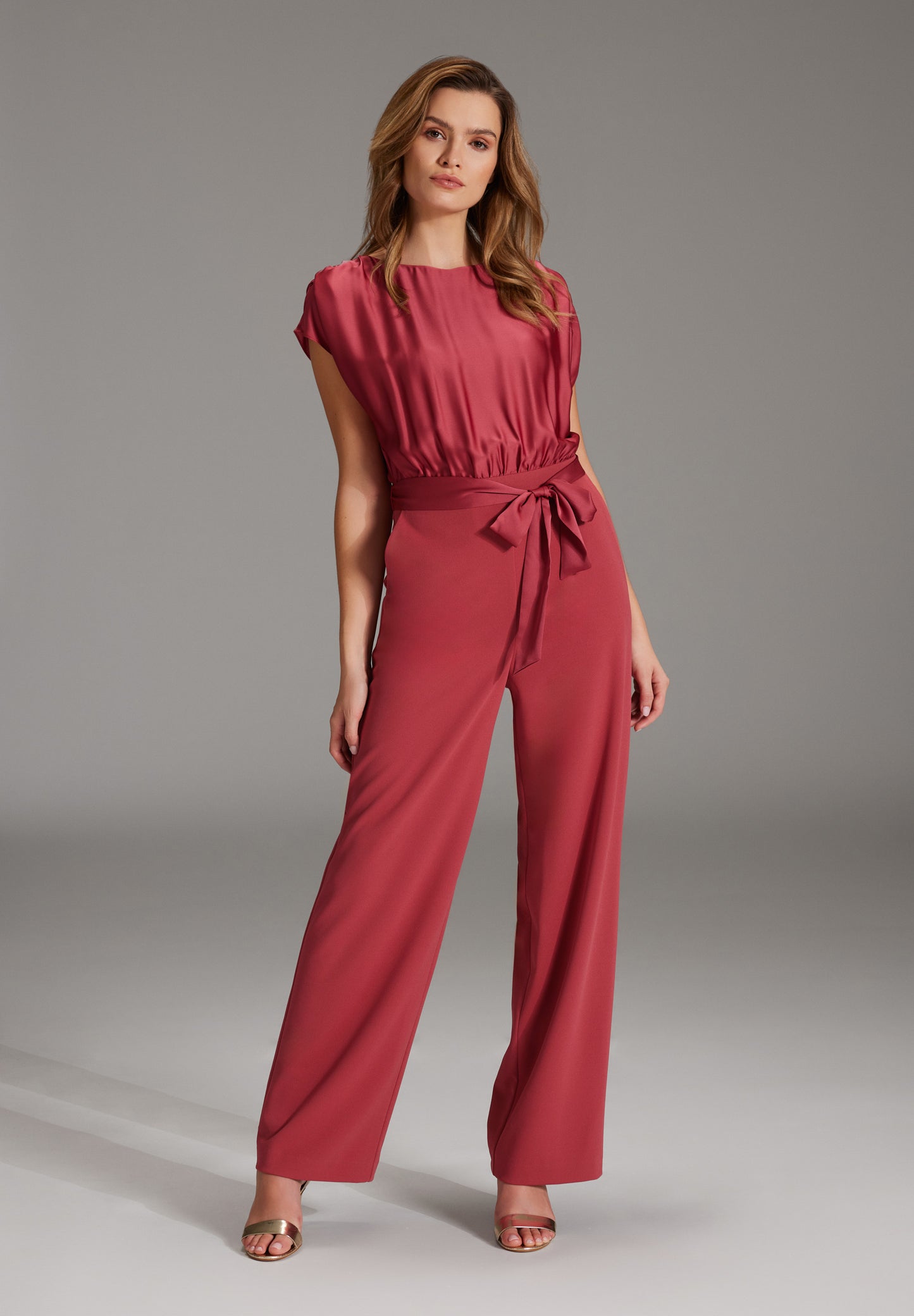 Jumpsuit mit Hose aus Crepe