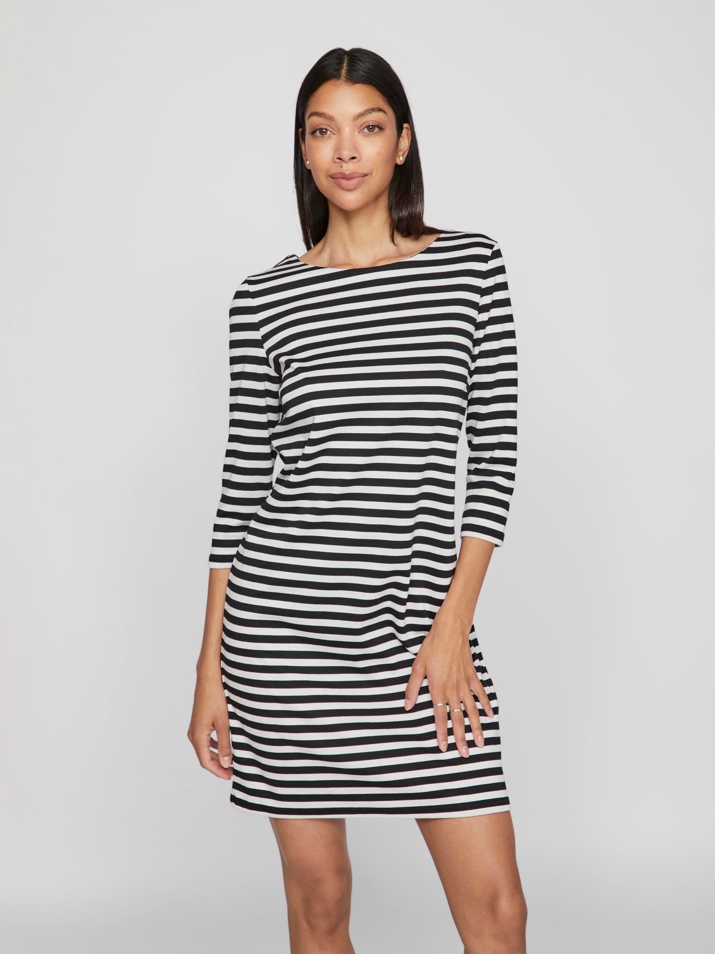 VININNY 3/4 O-NECK DRESS - NOOS