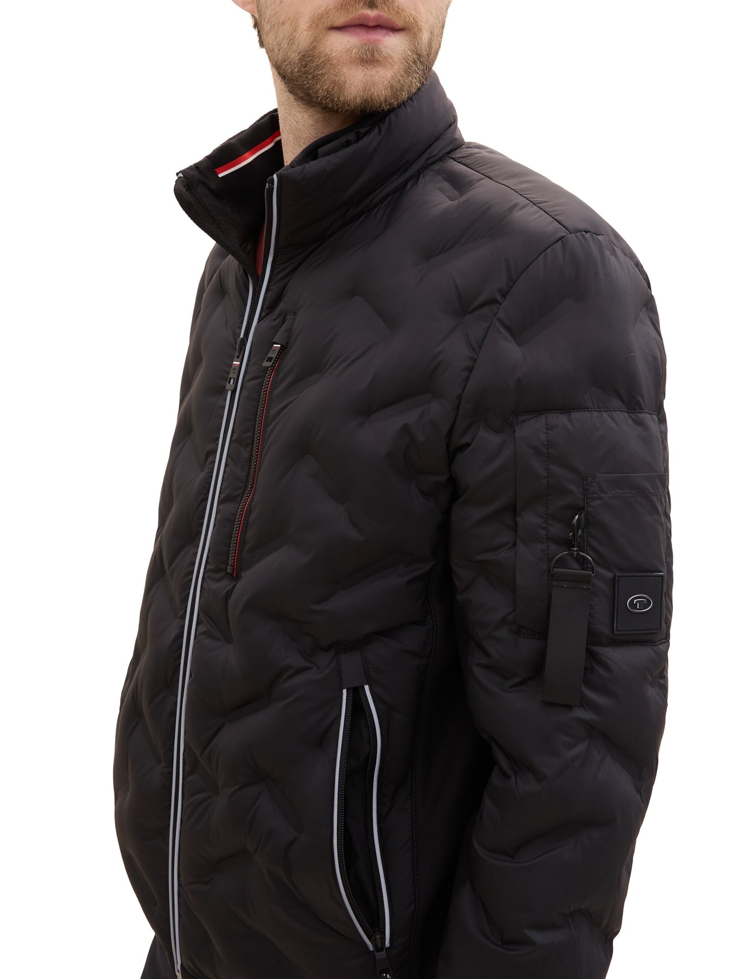 Hybrid Jacke mit abnehmbarer Kapuze