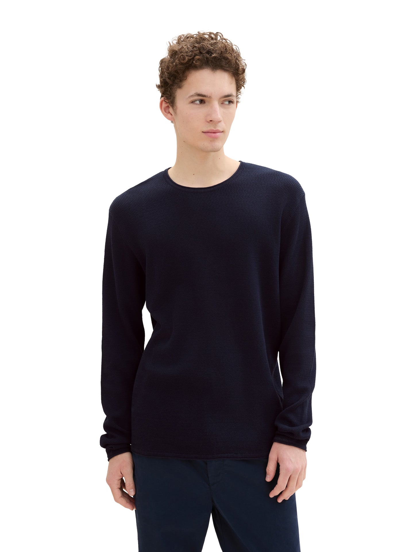 Strukturierter Pullover