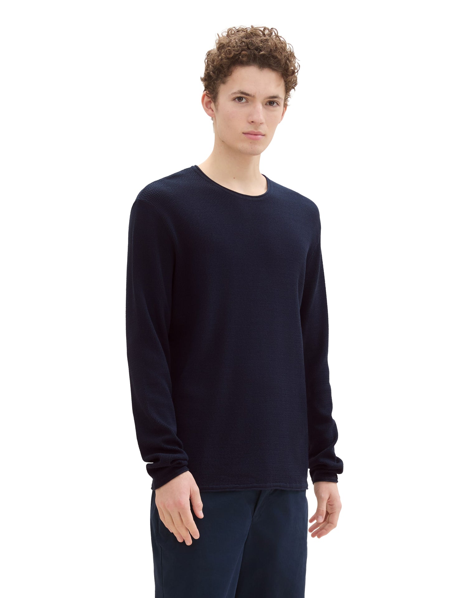 Strukturierter Pullover