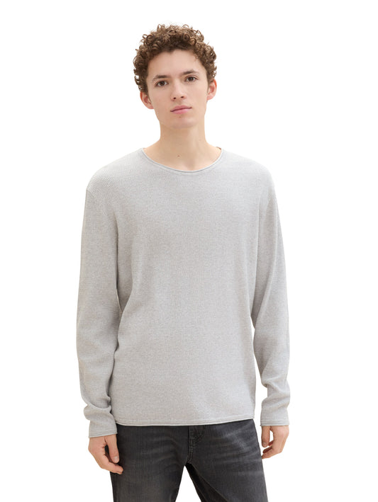 Strukturierter Pullover