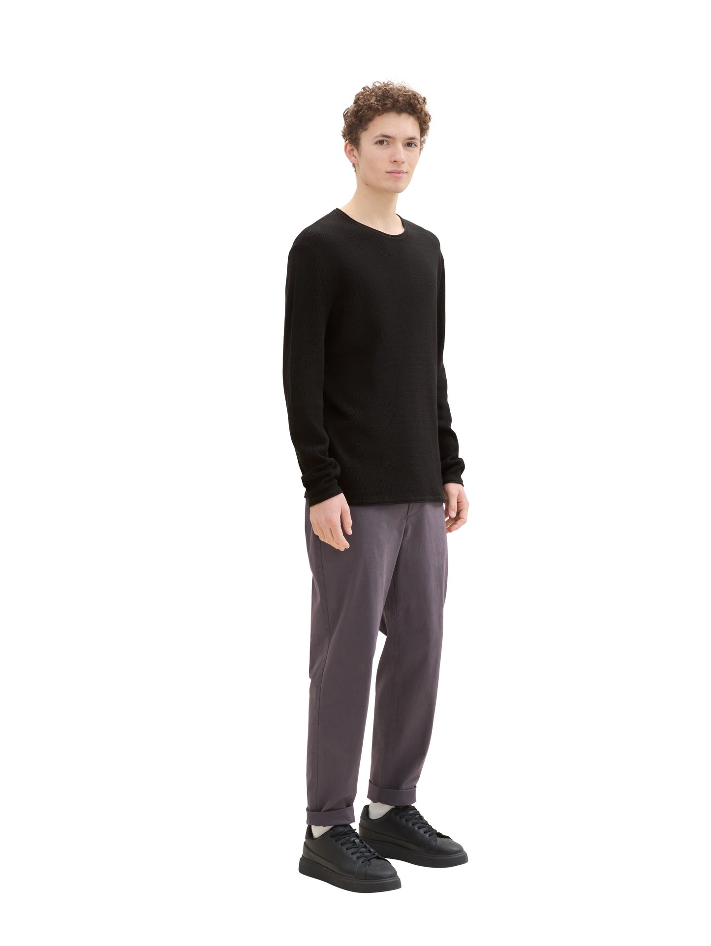 Strukturierter Pullover