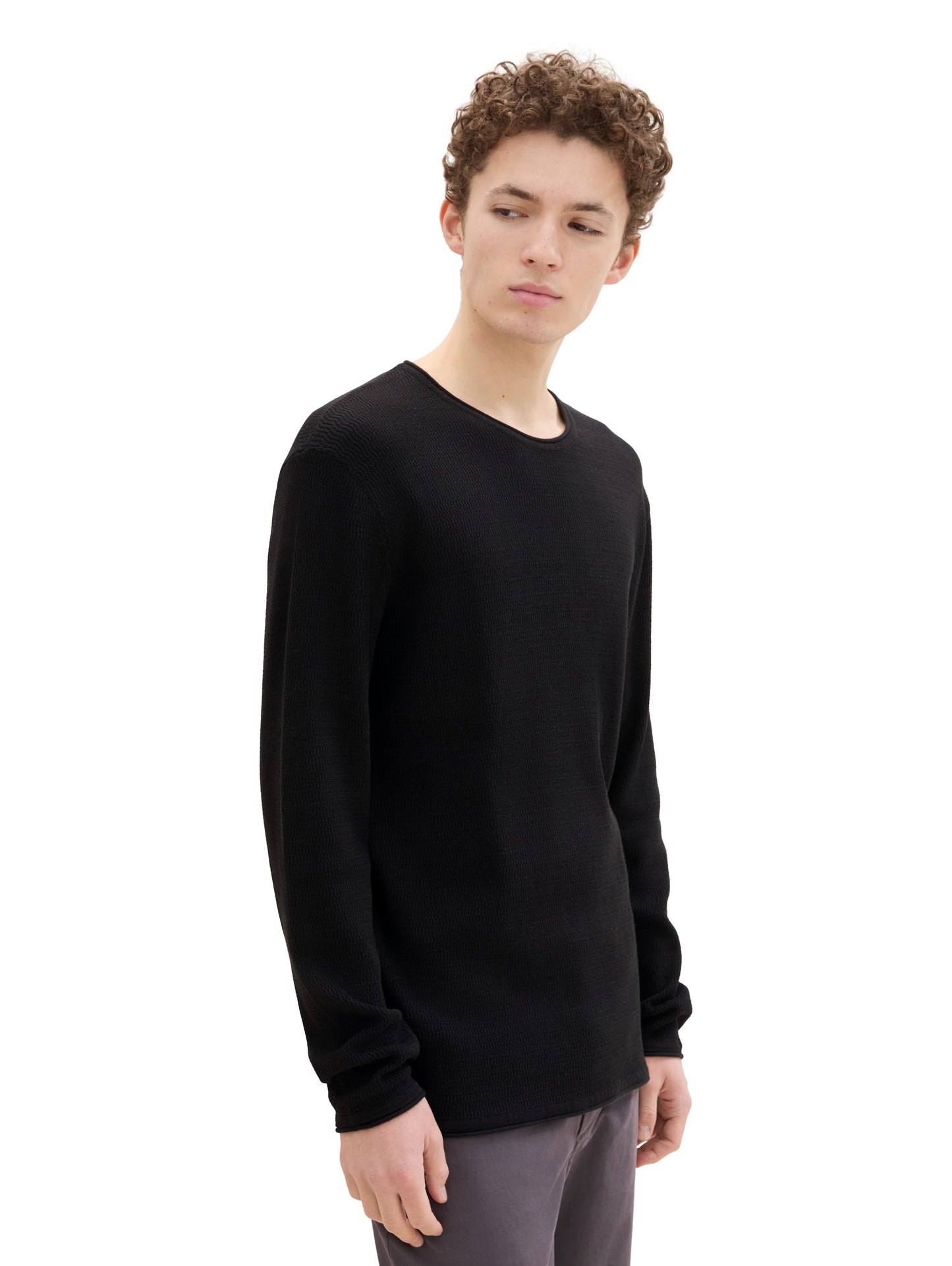 Strukturierter Pullover