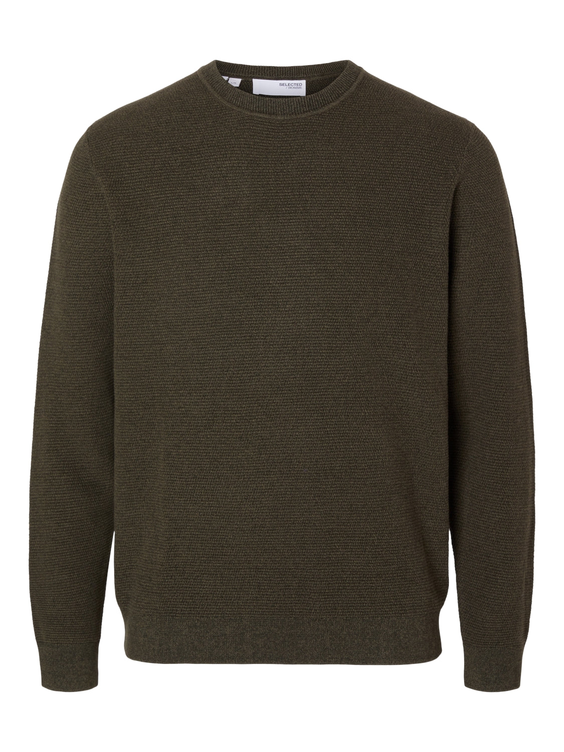 SLHROSS LS KNIT STRUCTURE CREW NECK NOOS